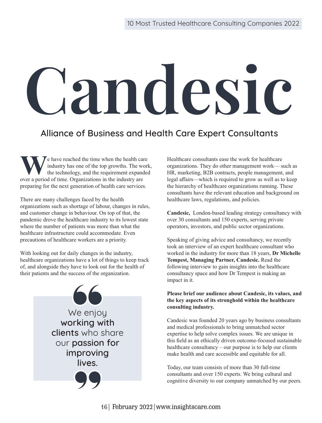 Healthcare Consulting Companies