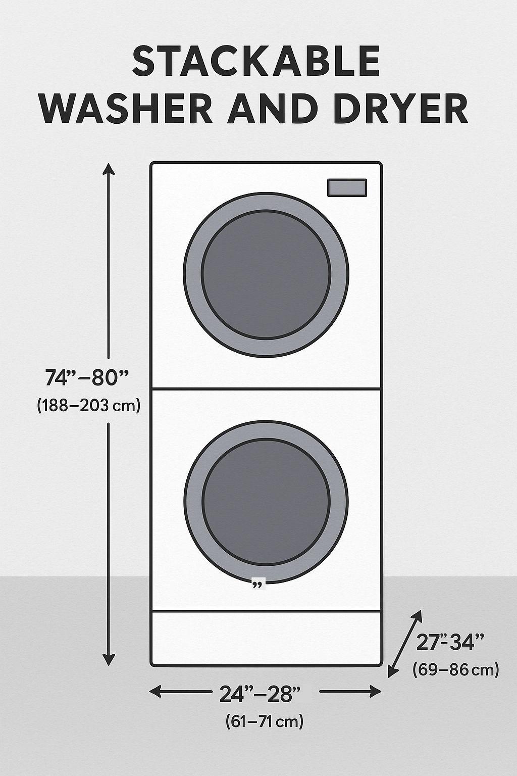 How Deep Is Washer And Dryer