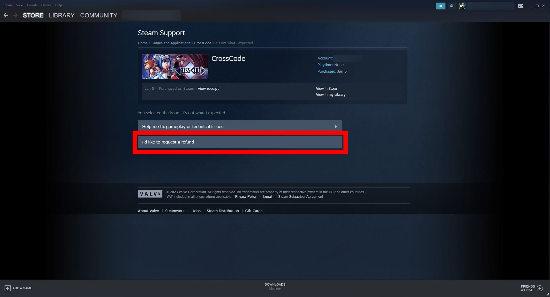 How To Refund Steam Game