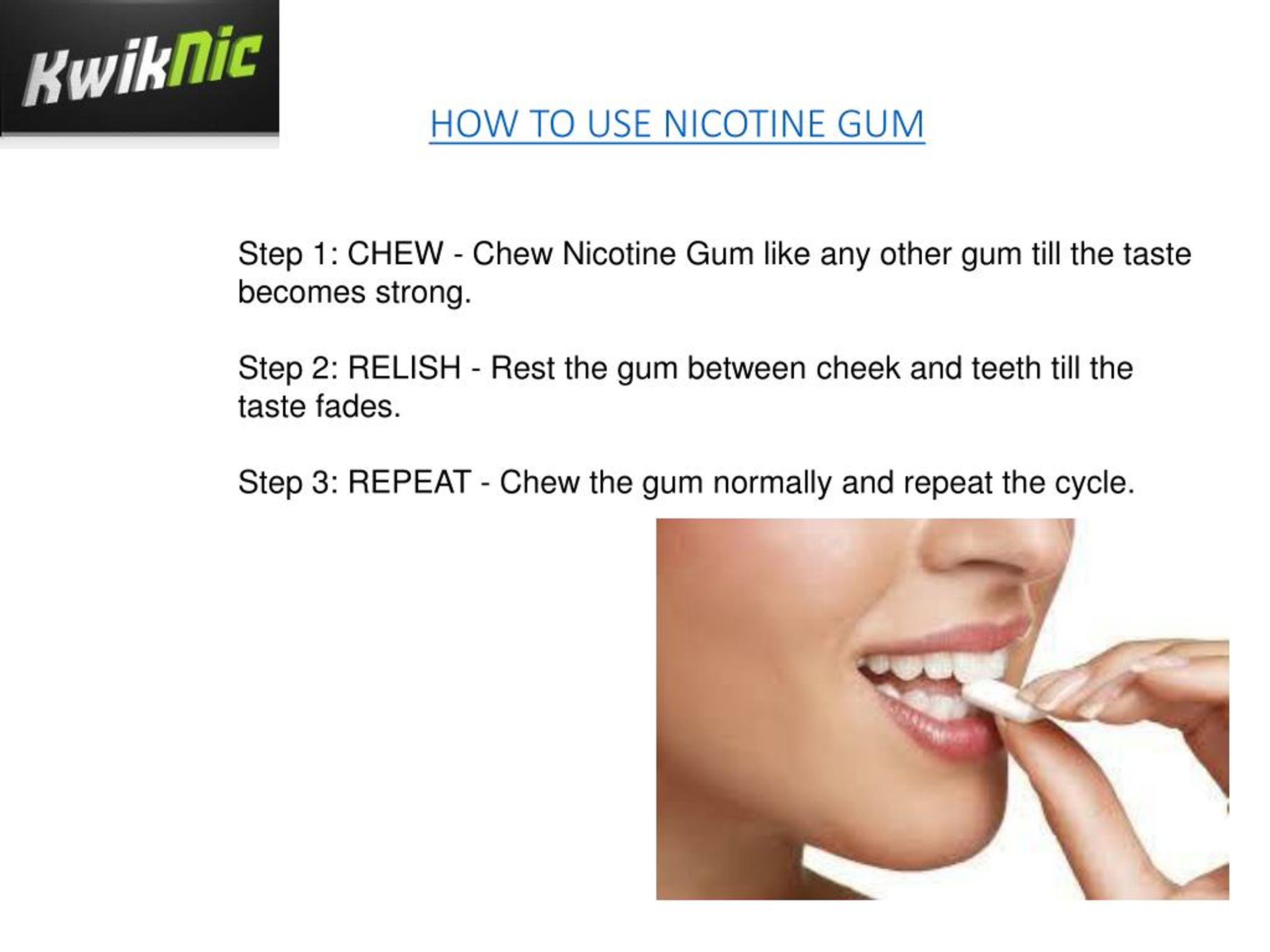 How To Use Nicotine Gum