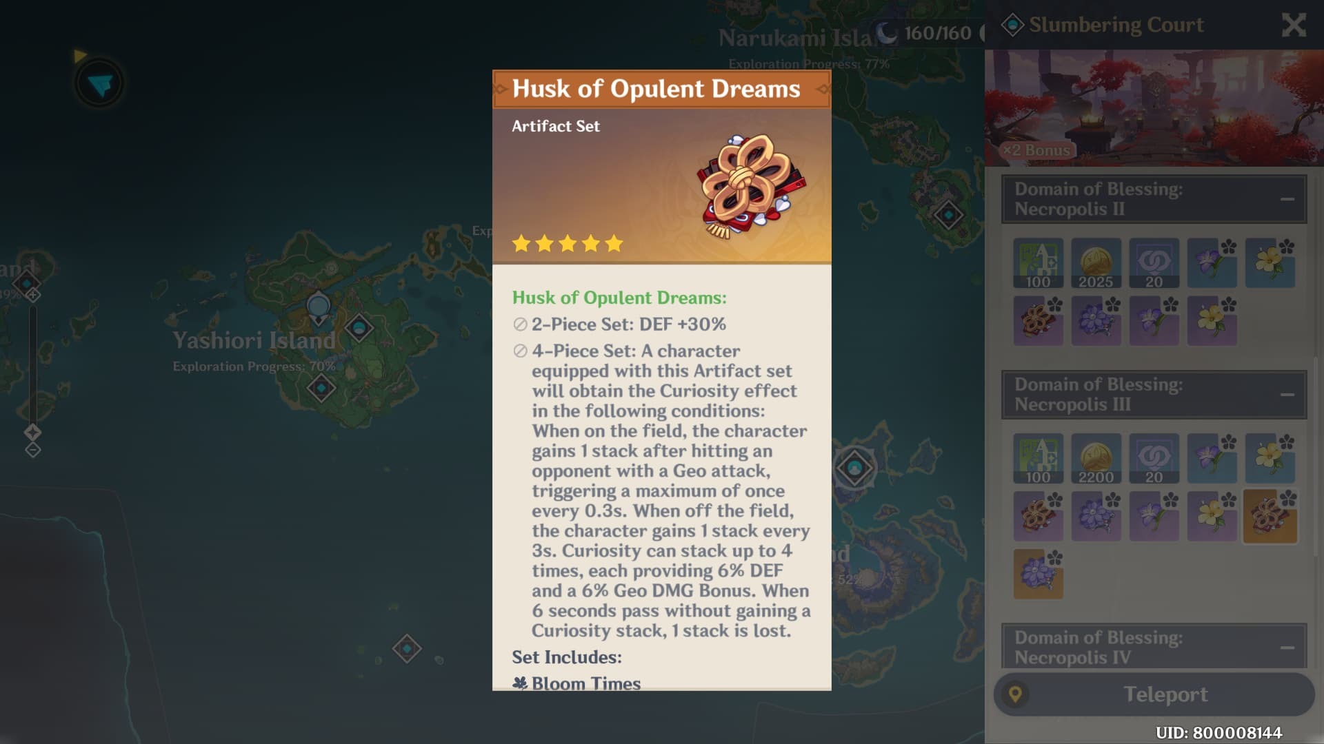 Husk Of Opulent Dreams Map