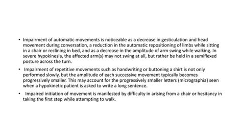 Hypokinetic Movement Disorders.pptx by dinesh | PPTX - Face Surgery