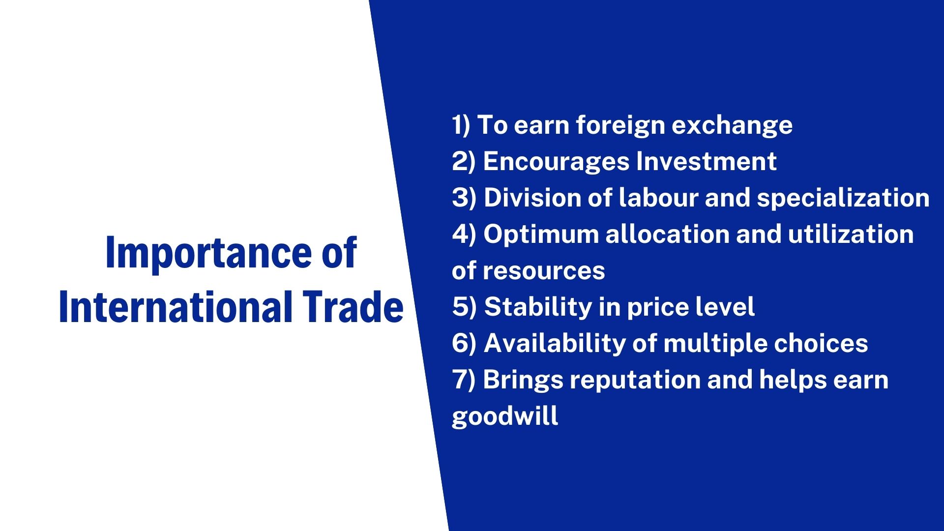 Importance Of International