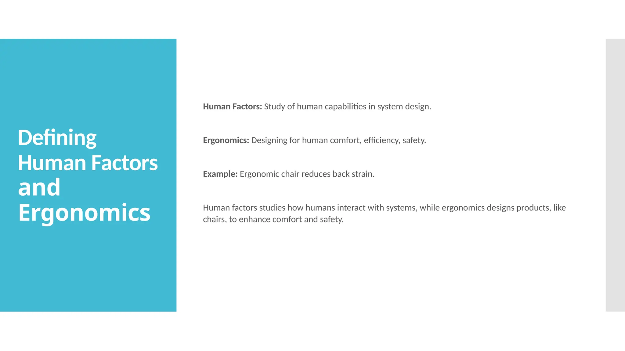Introduction To Human Factors And Ergonomics