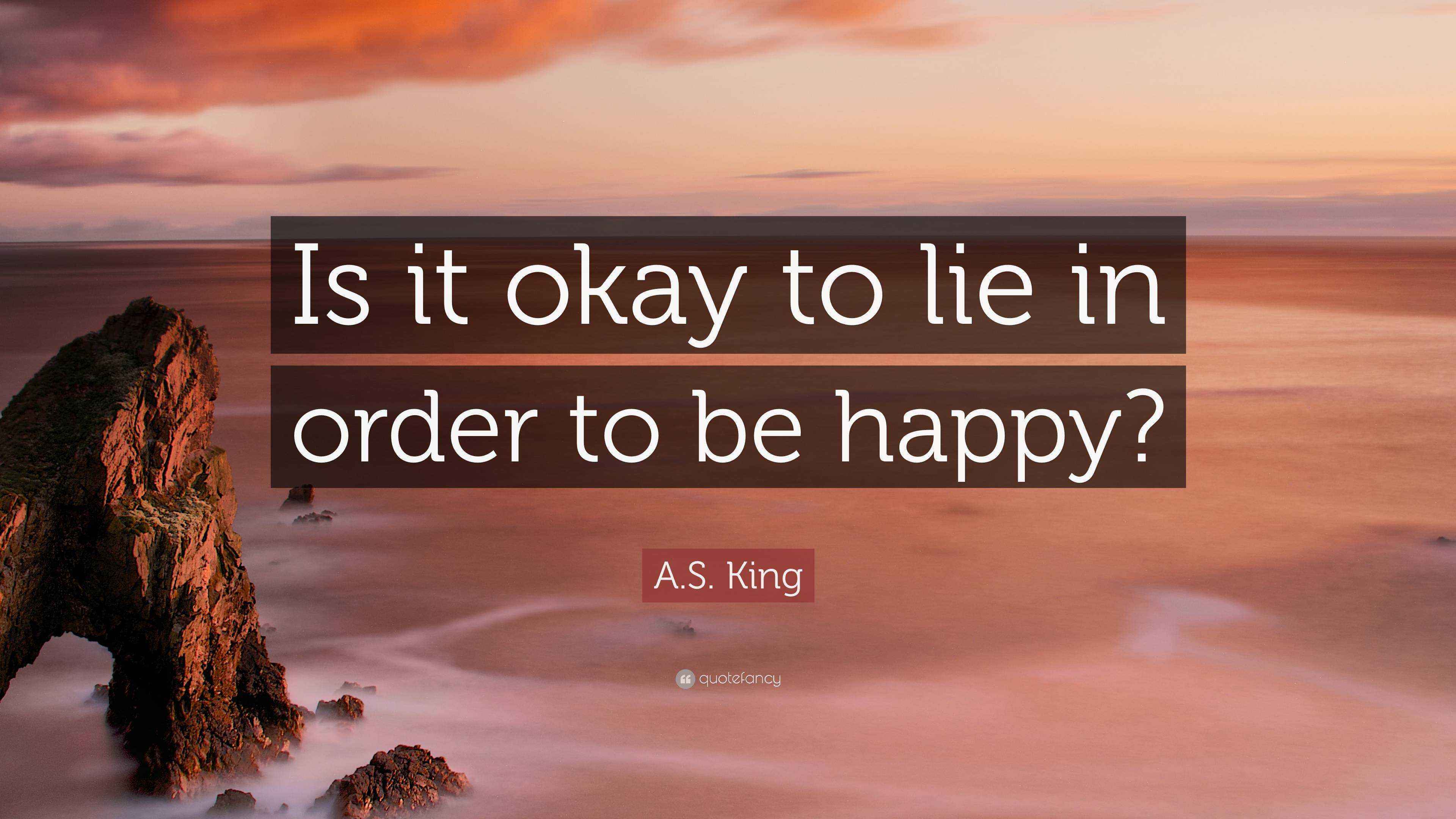 Is It Okay To Lie