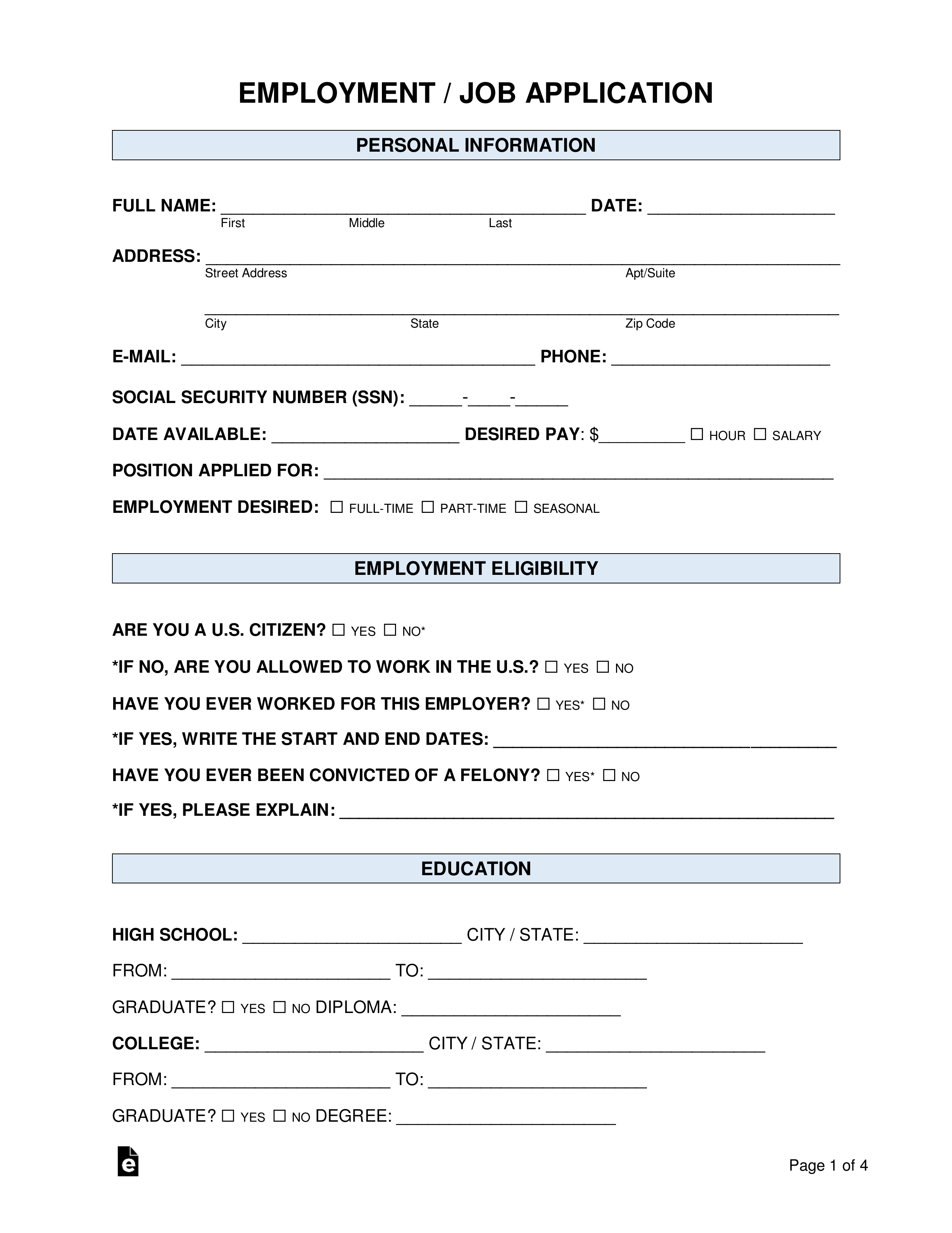 Job In Application