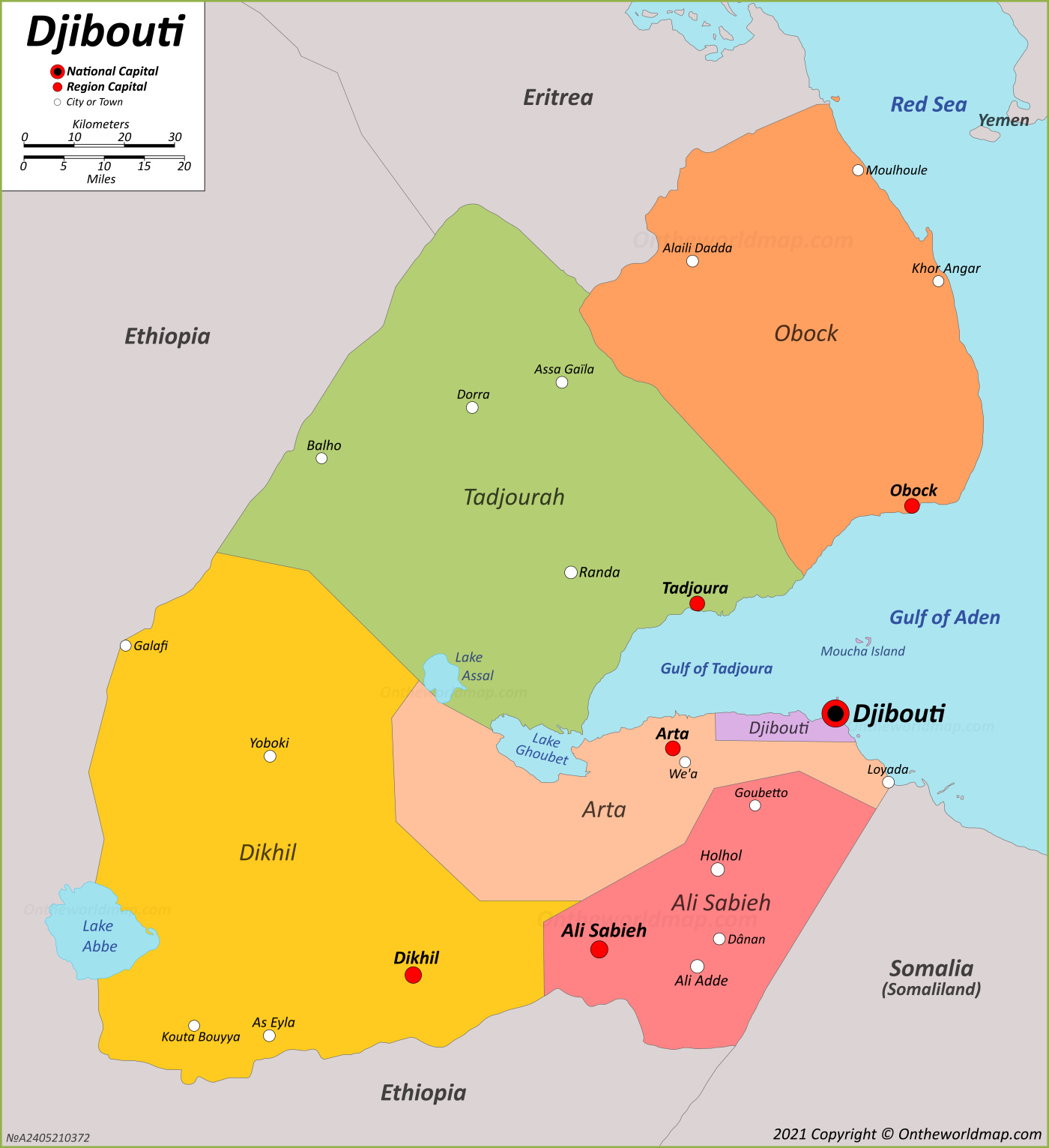 Language Map Of Djibouti
