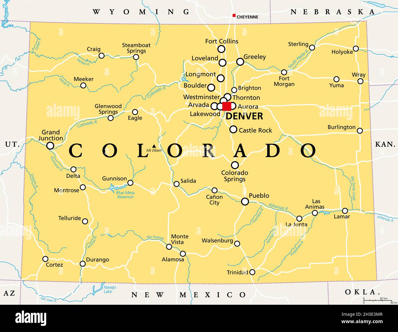 Latitude Of Denver Colorado