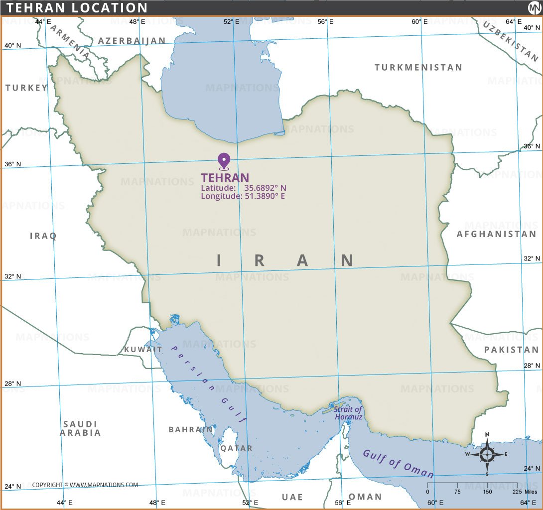 Latitude Of Tehran