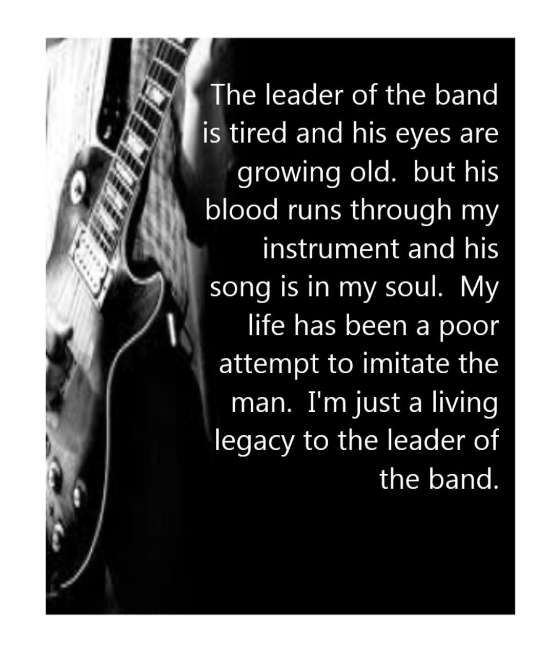 Leader Of The Band Lyrics