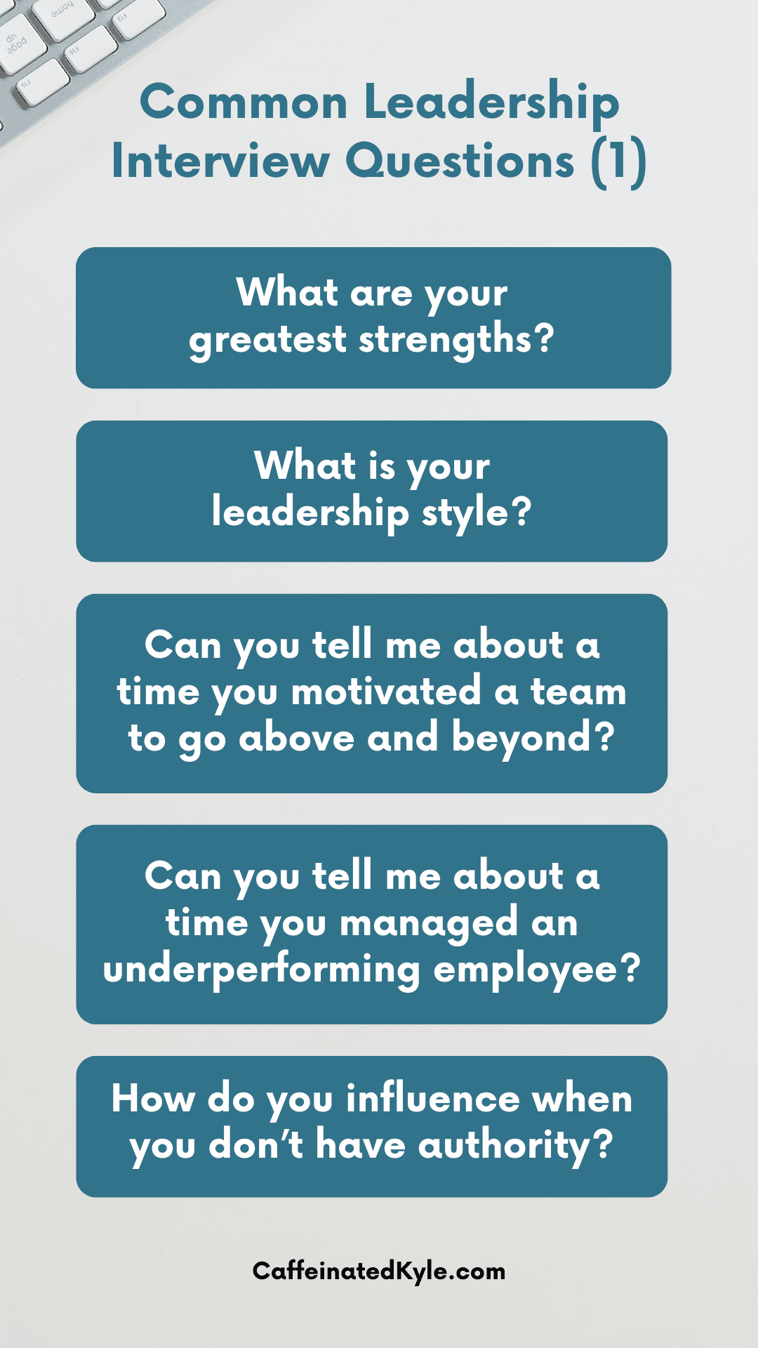 Leadership Interview Questions