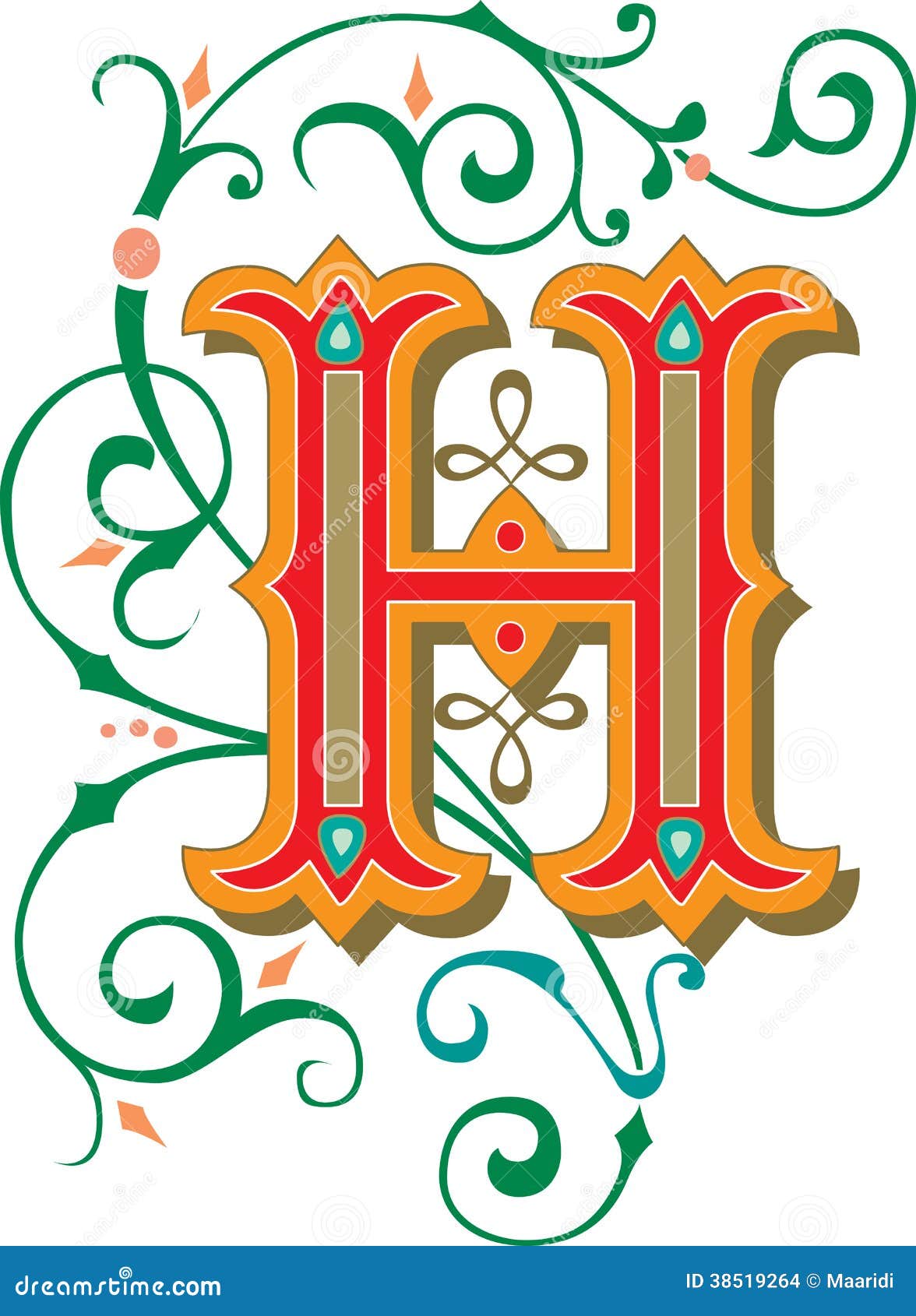 Lettre H Illustration