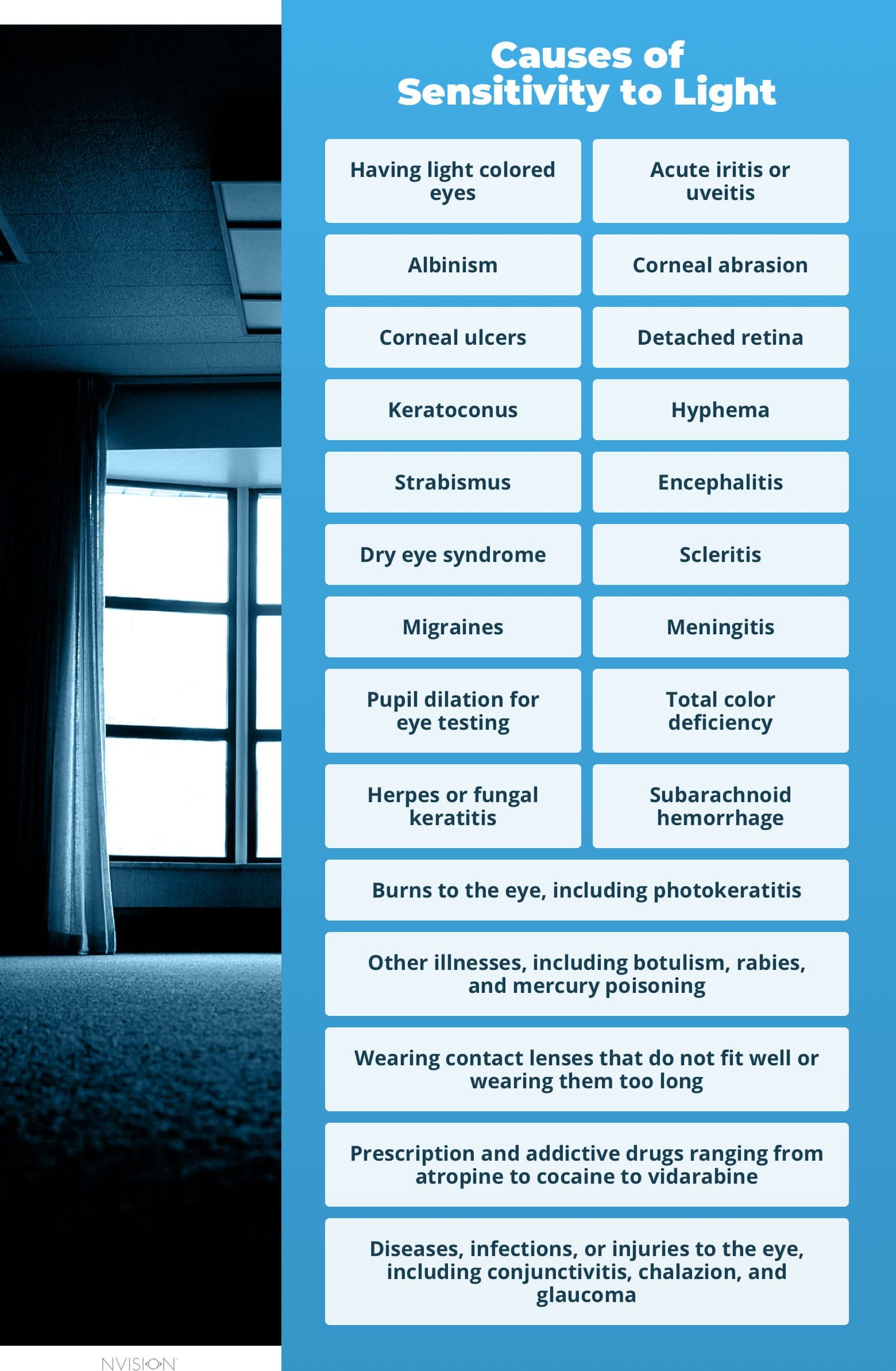 Light Sensitivity Causes