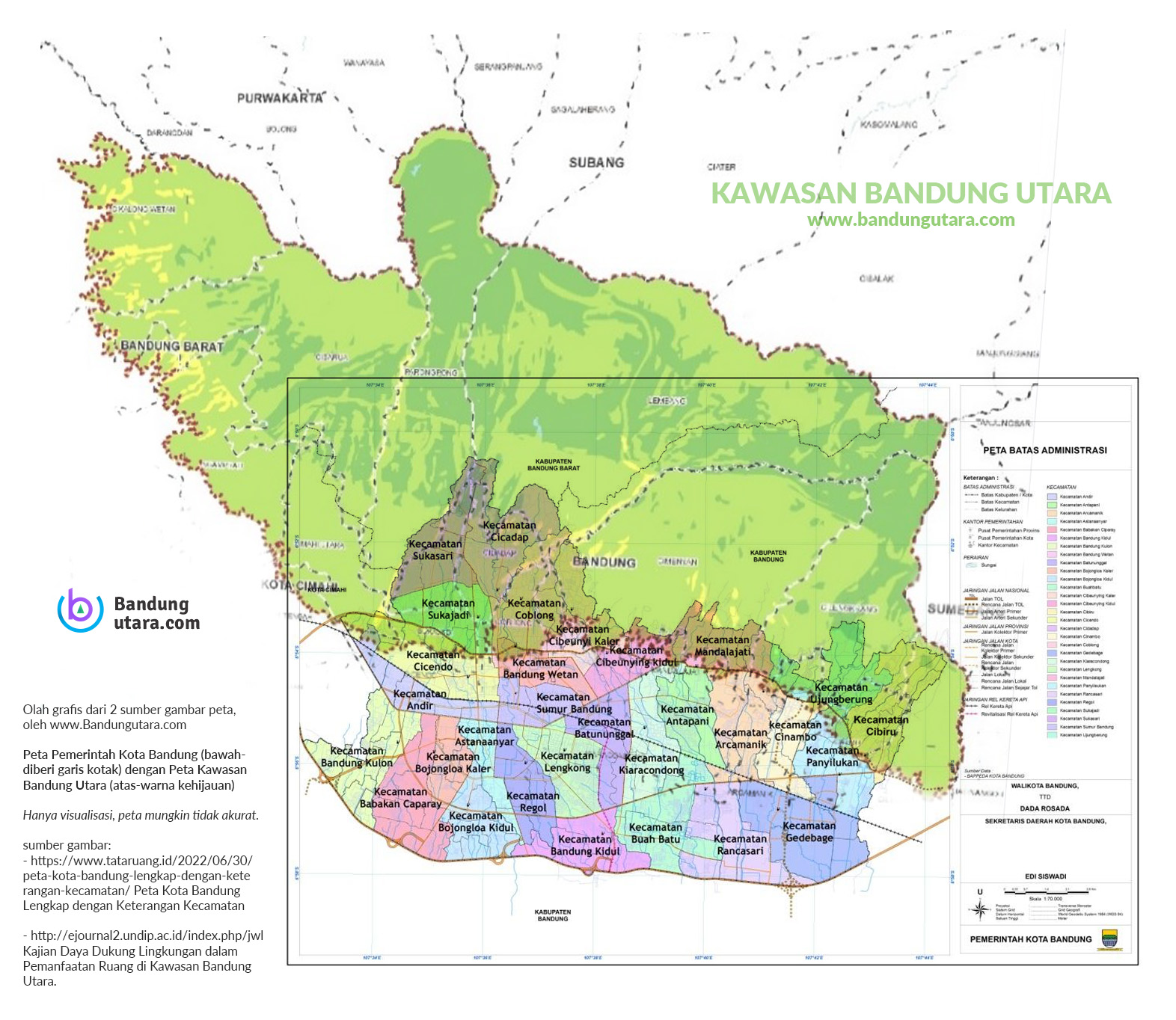 Map Bandung Utara