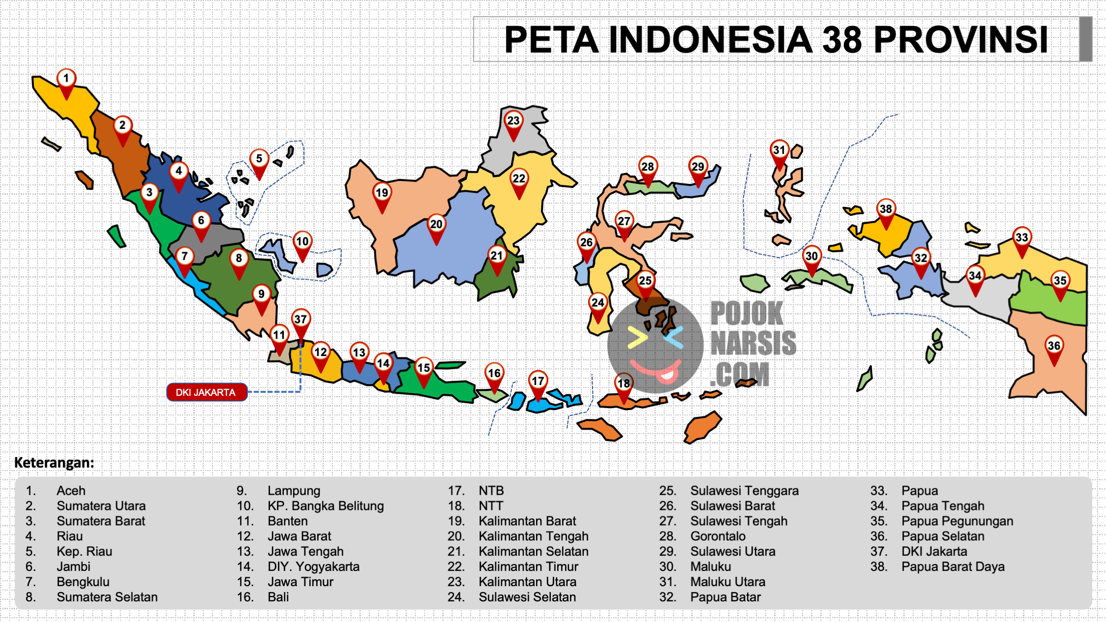 Map Indonesia Dengan Provinsi