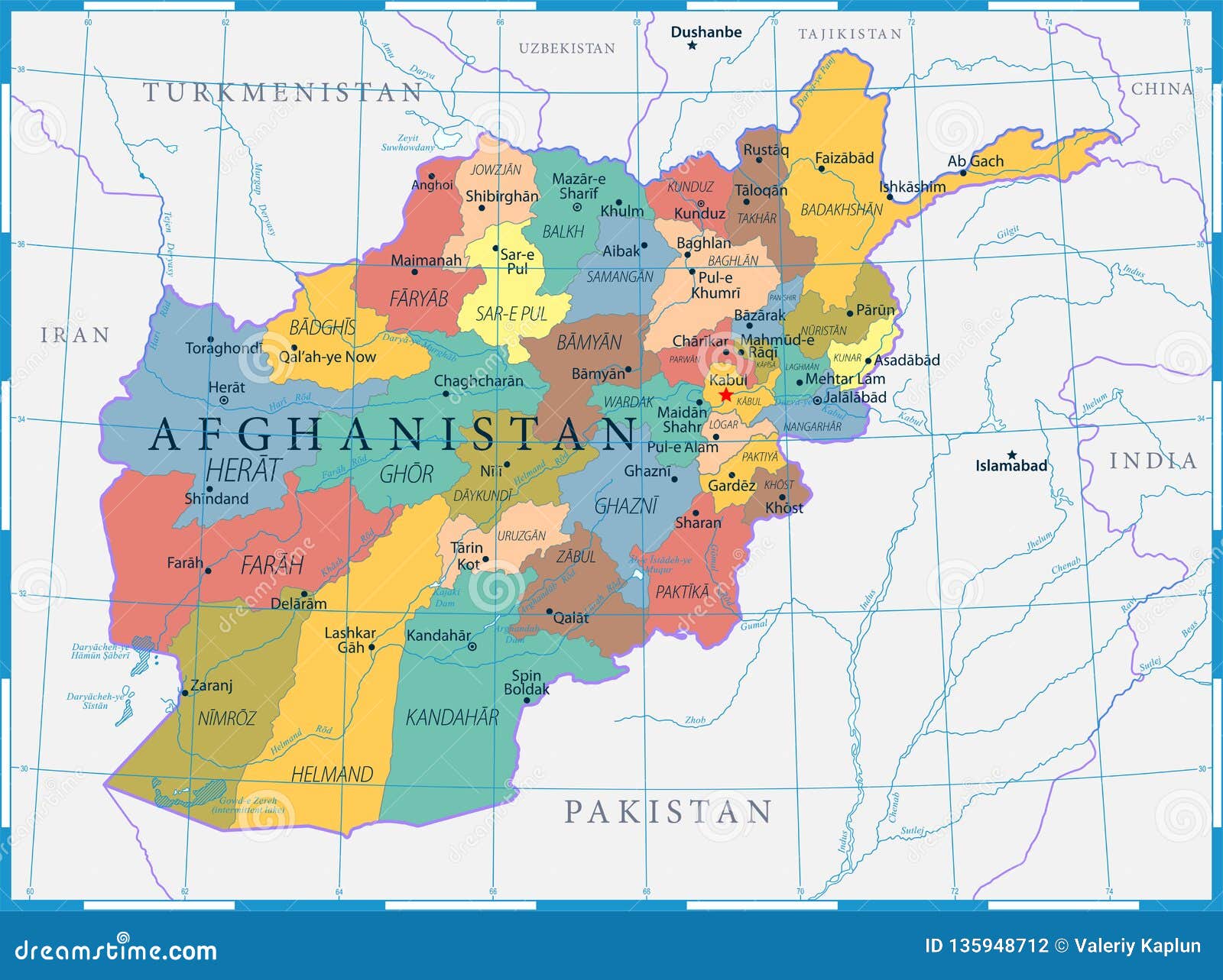Map Of Afghanistan Cities