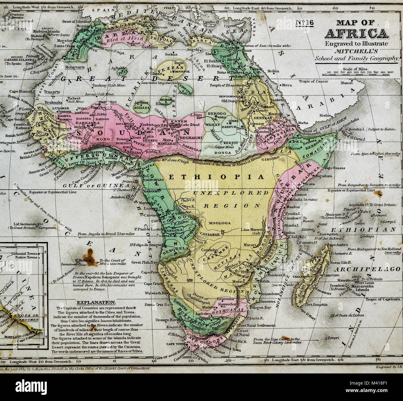 Map Of Africa 100 Years Ago