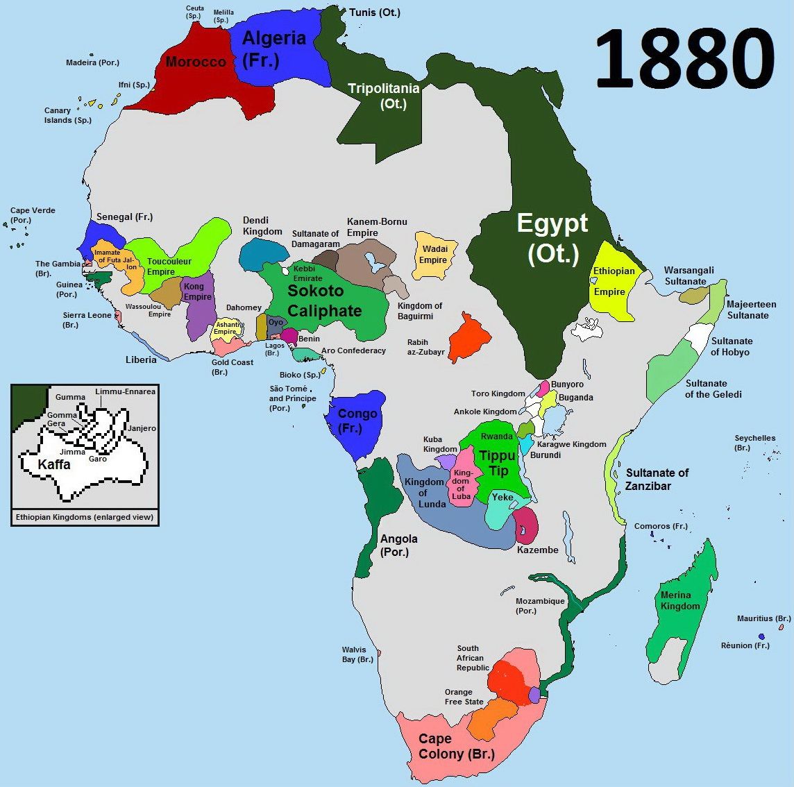 Map Of Africa 20 Years Ago