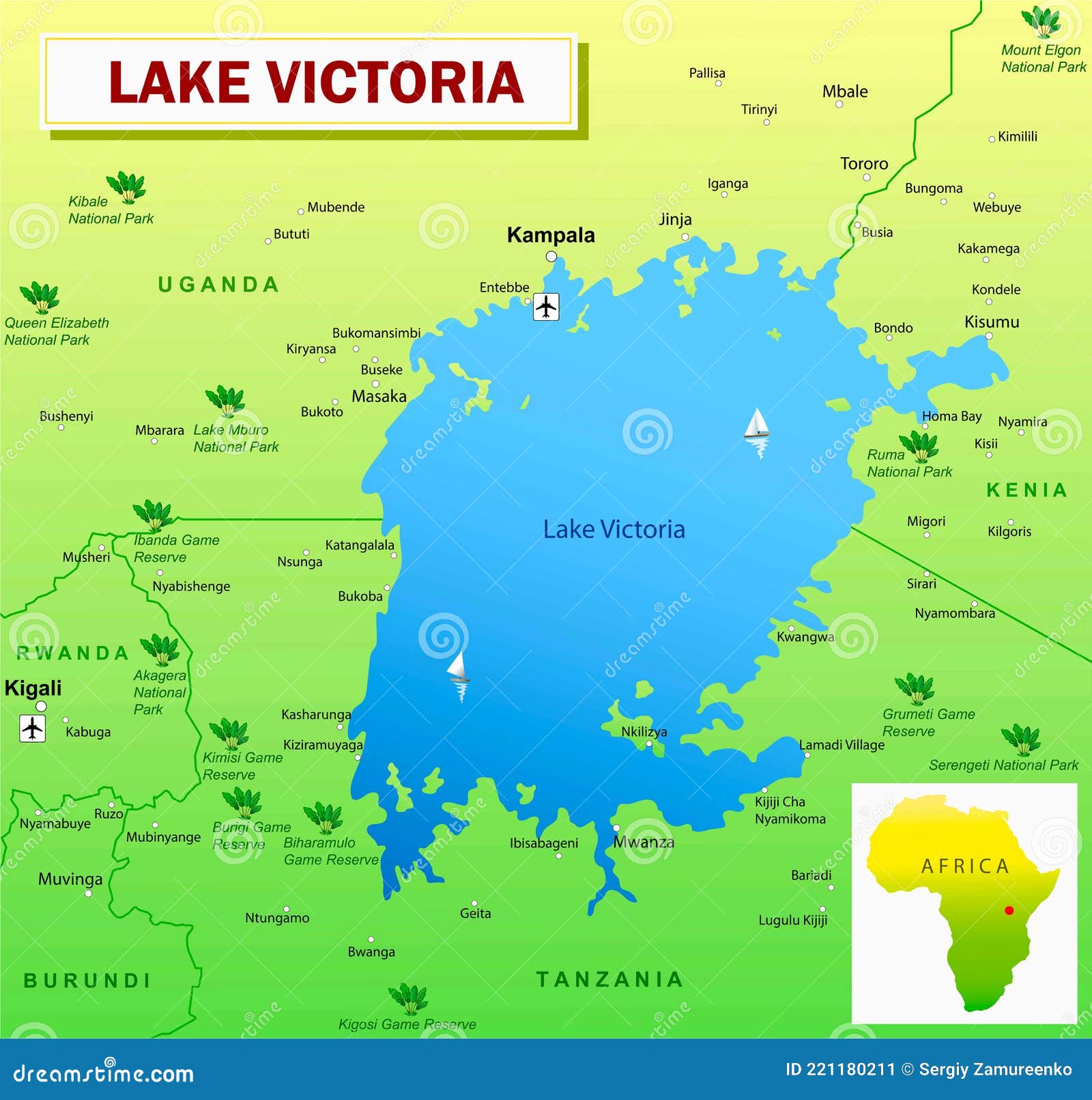 Map Of Africa Lake Victoria