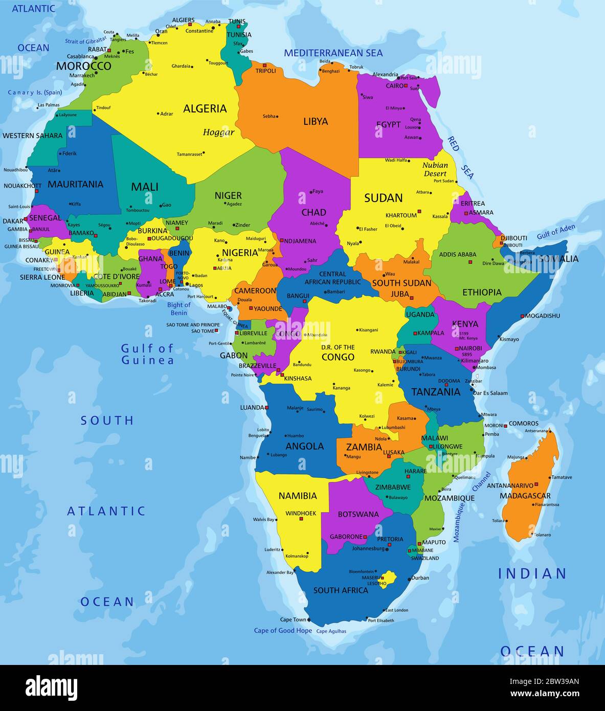 Map Of Africa Political