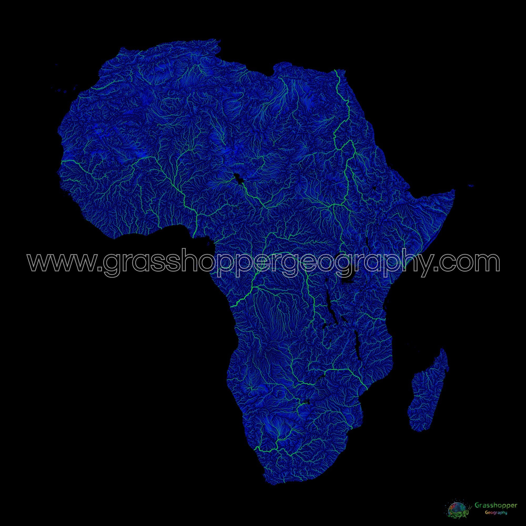 Map Of Africa Rivers