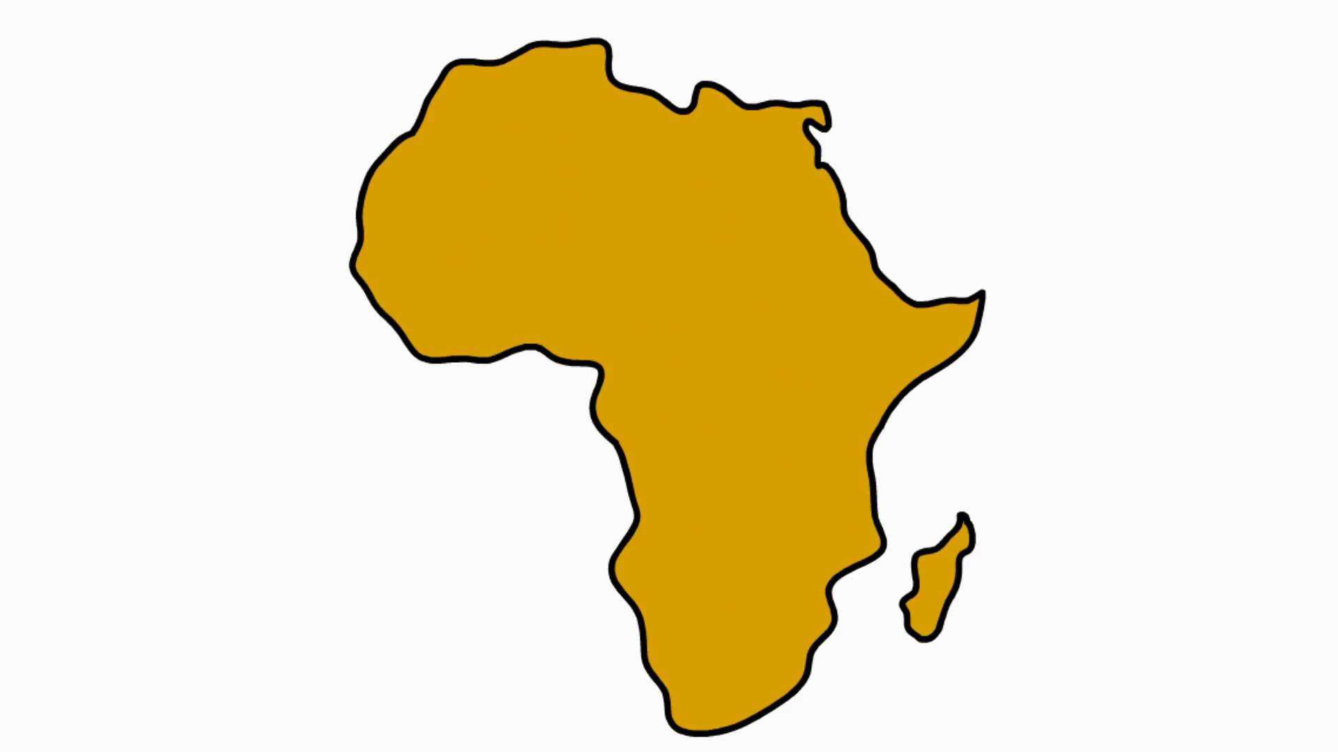 Map Of Africa Sketch