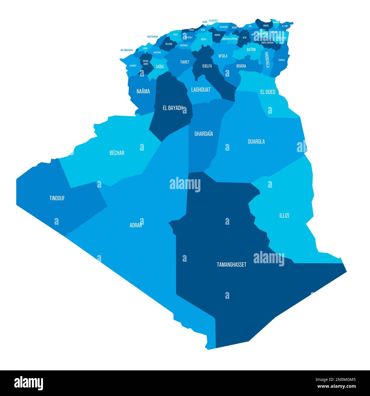 Map Of Algerian Provinces