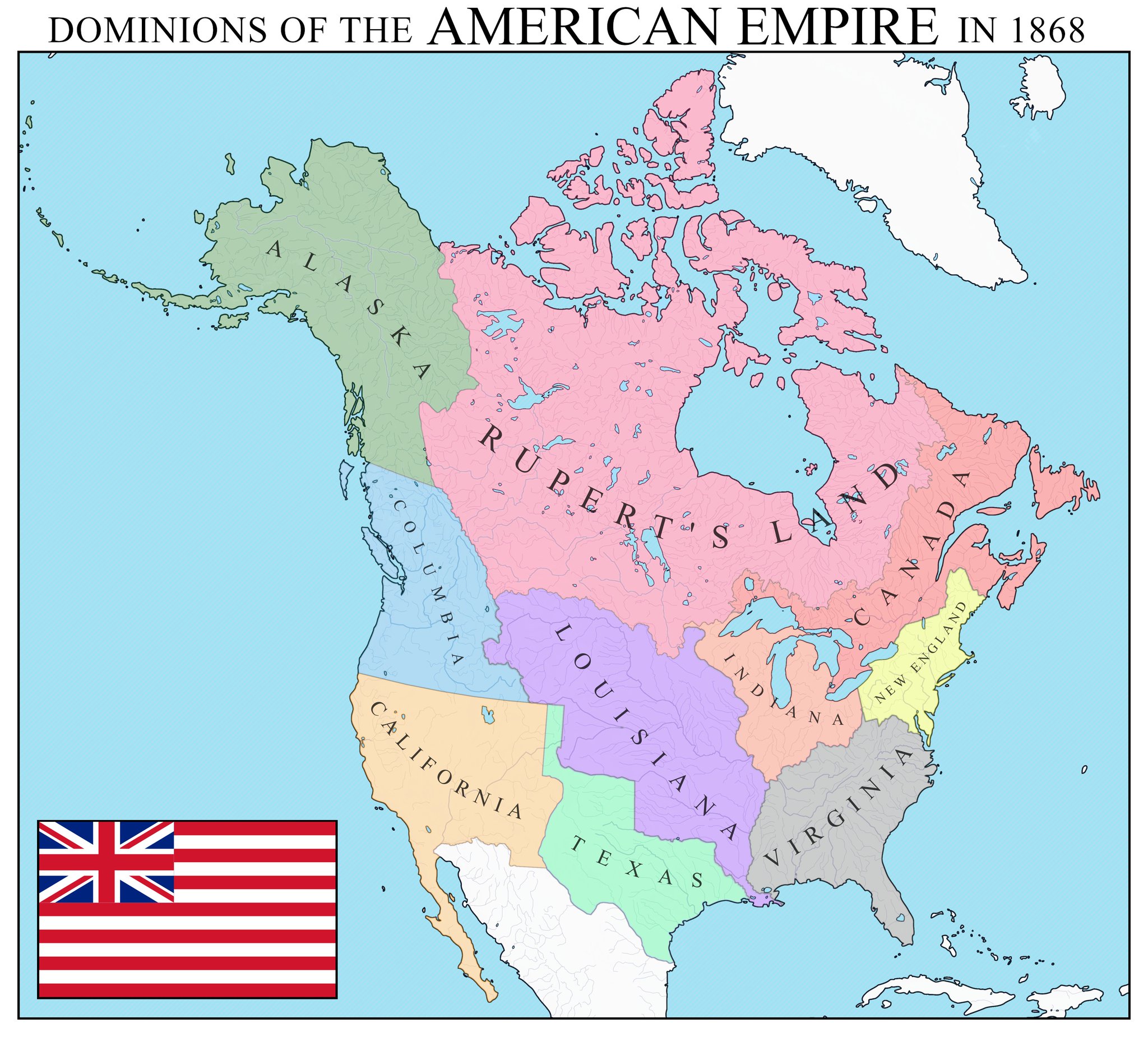 Map Of America Empire