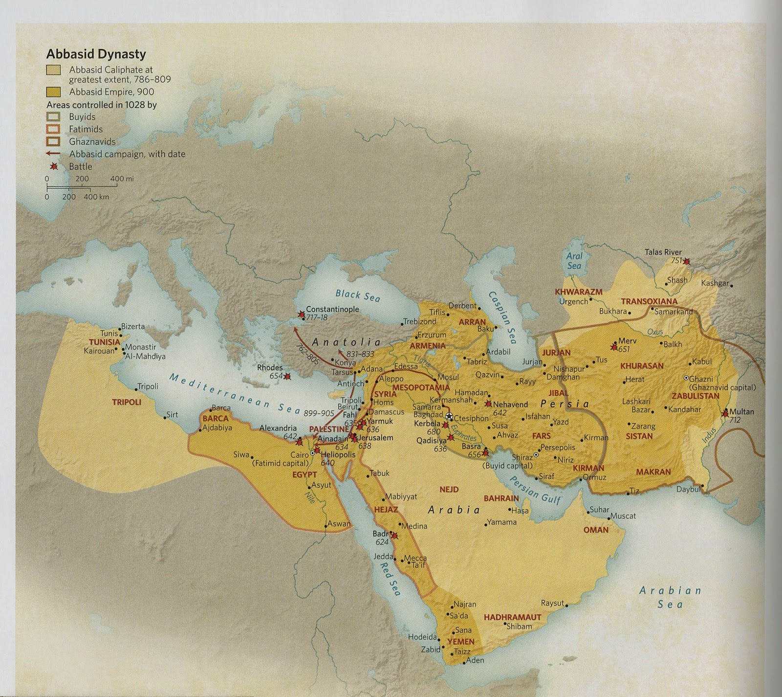 Map Of Arab Empire