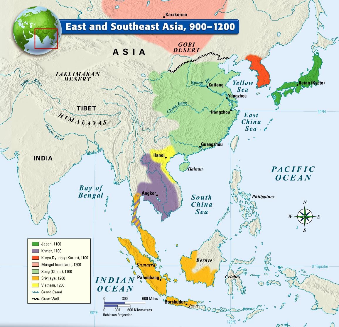 Map Of Asia And Japan