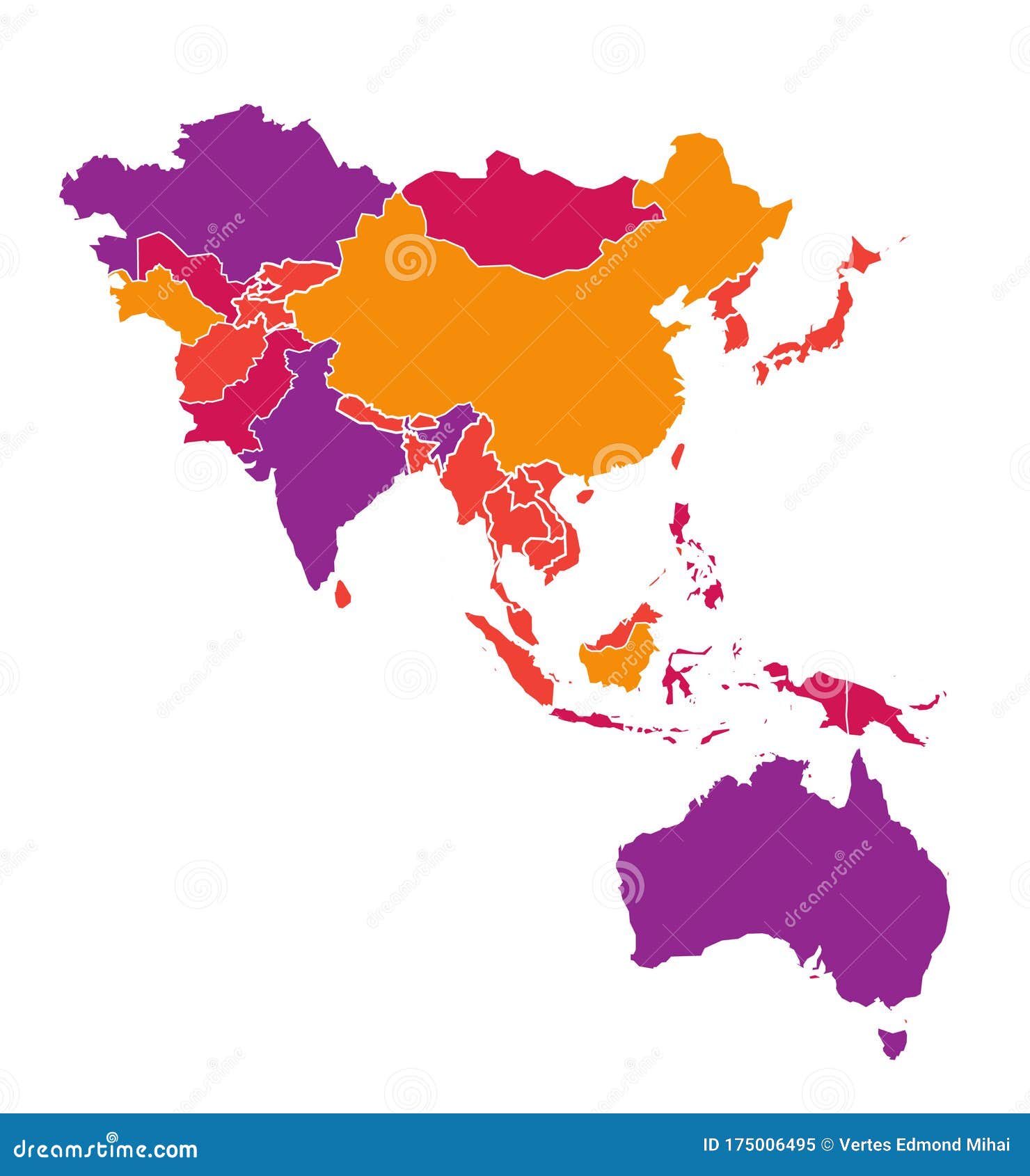 Map Of Asia Pacific Region