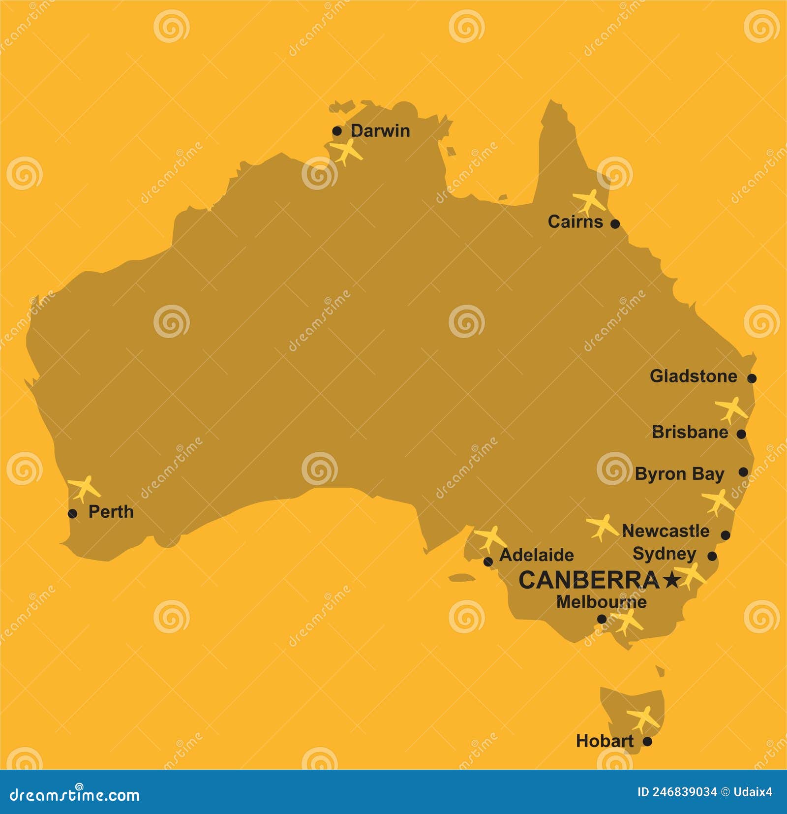 Map Of Australia Airports