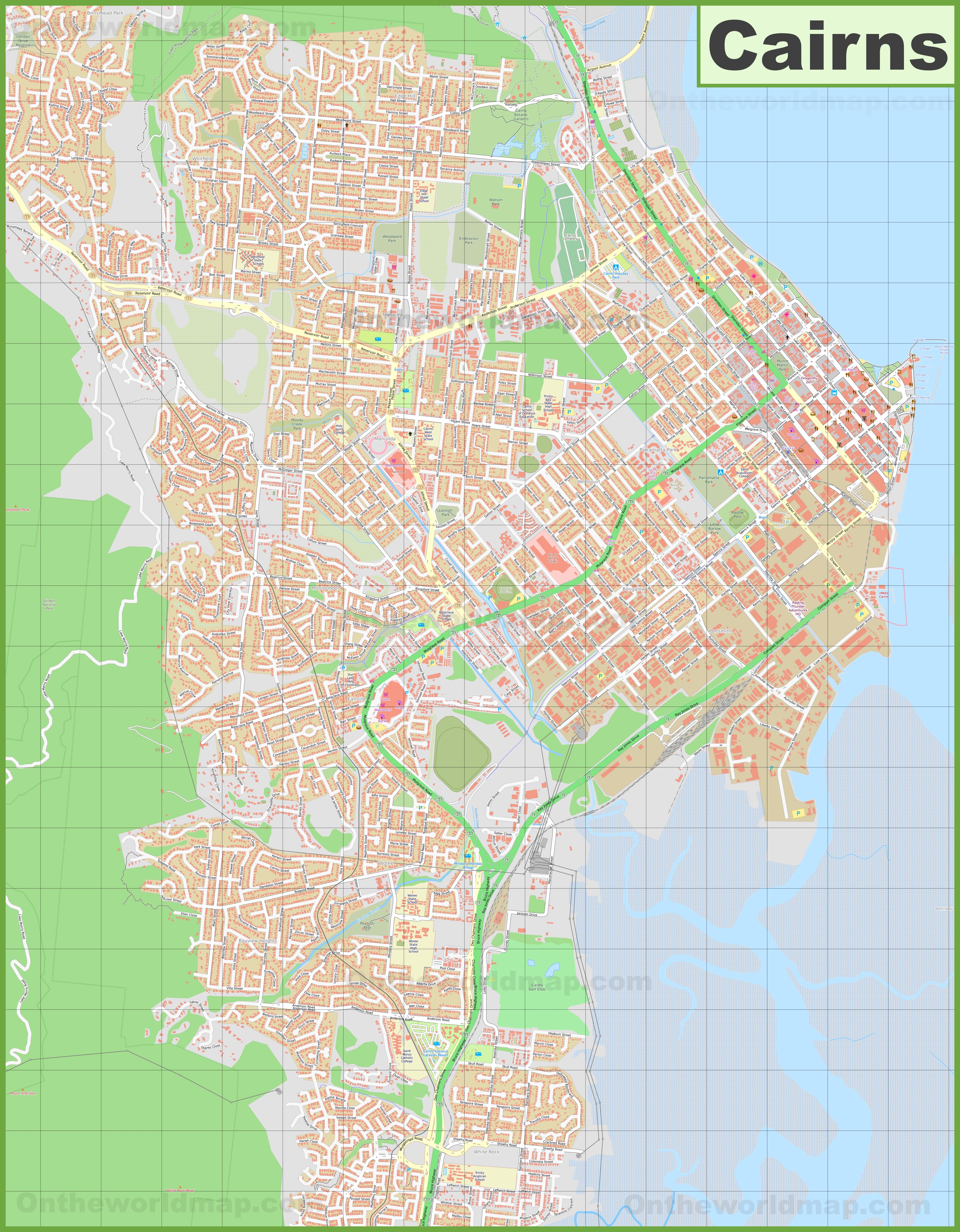Map Of Australia Cairns