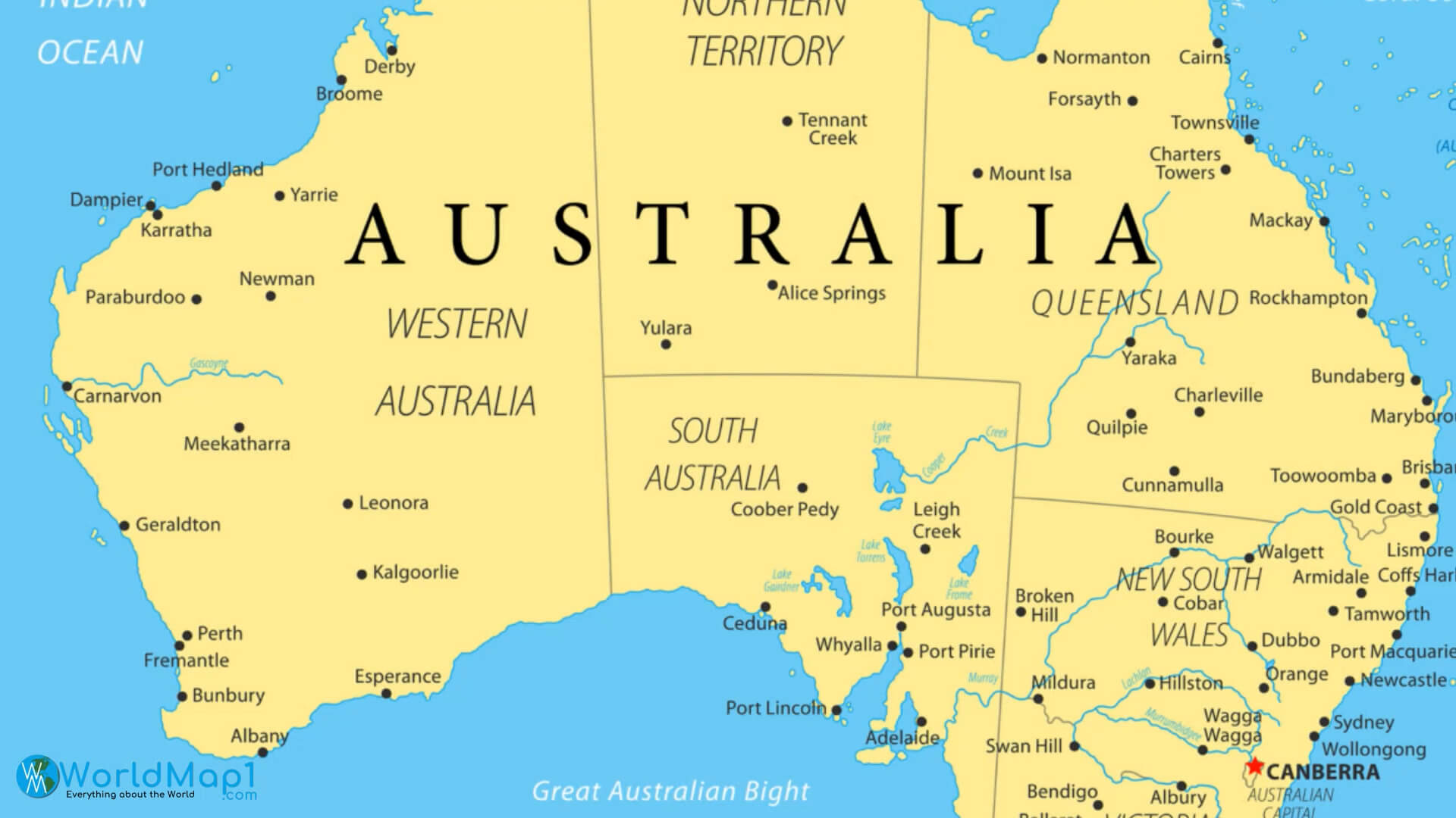 Map Of Australia Interactive