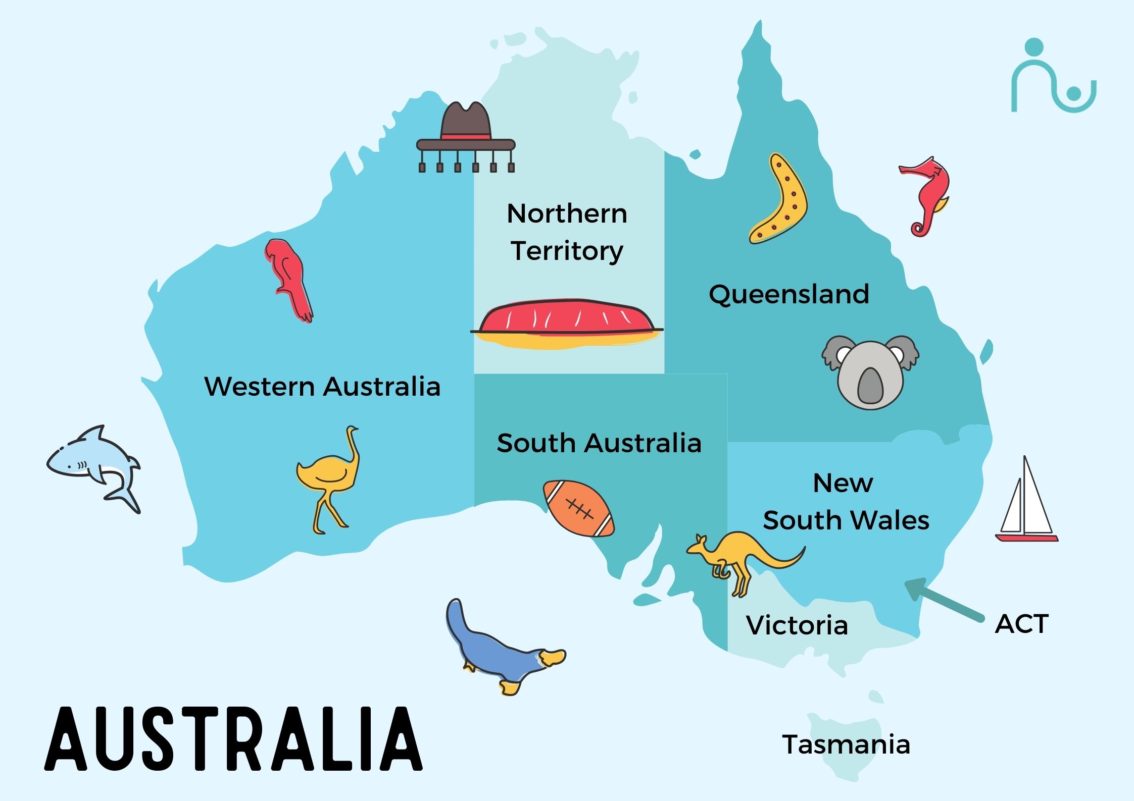 Map Of Australia Year 3