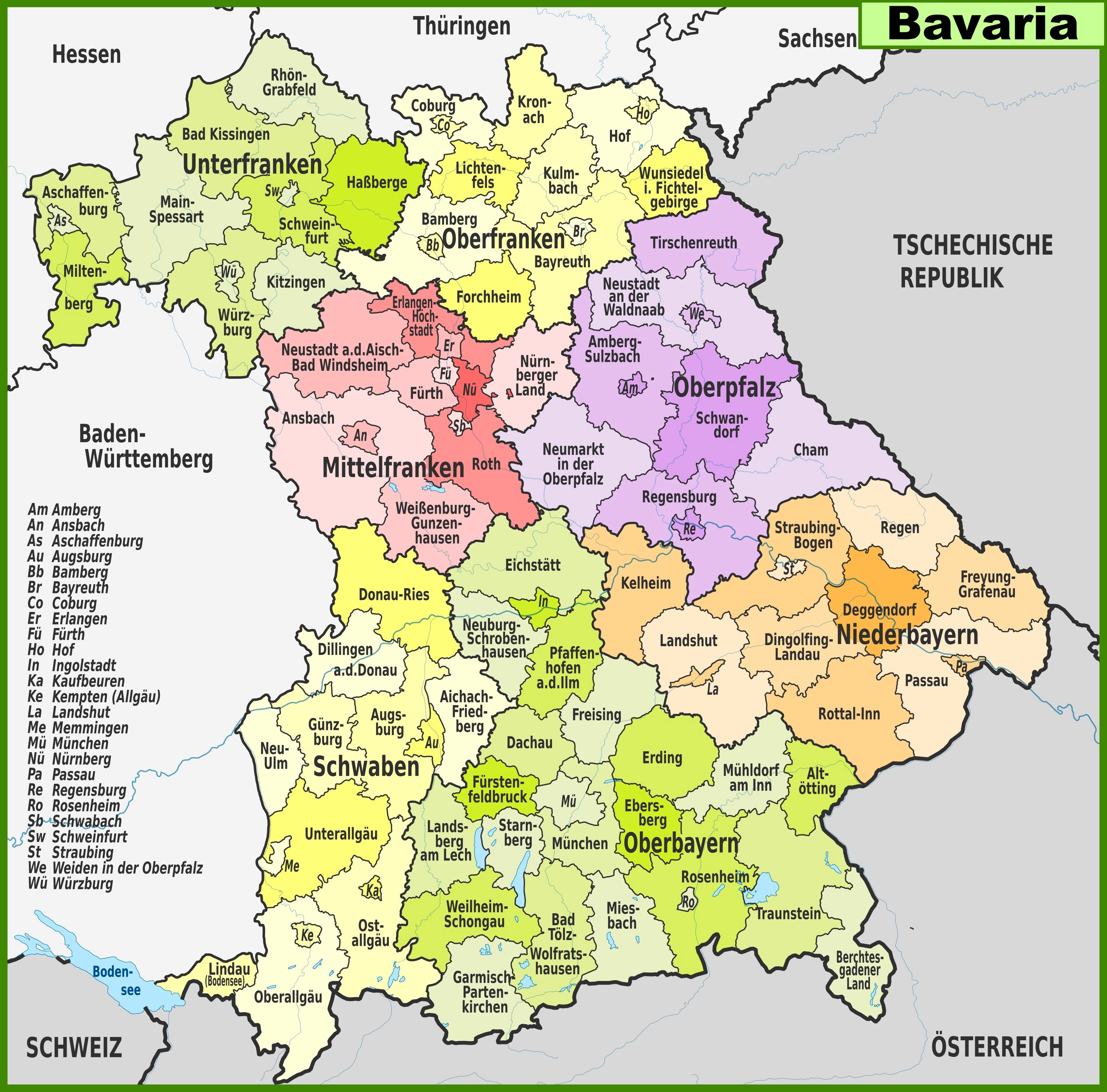 Map Of Austria Bavaria