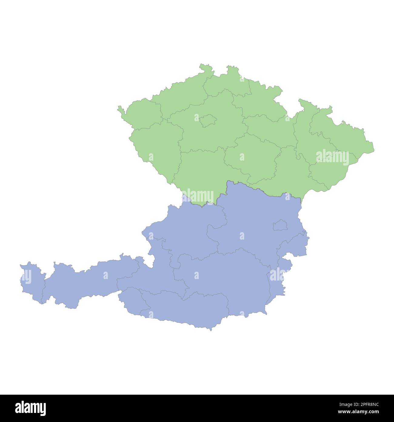 Map Of Austria Czech Republic