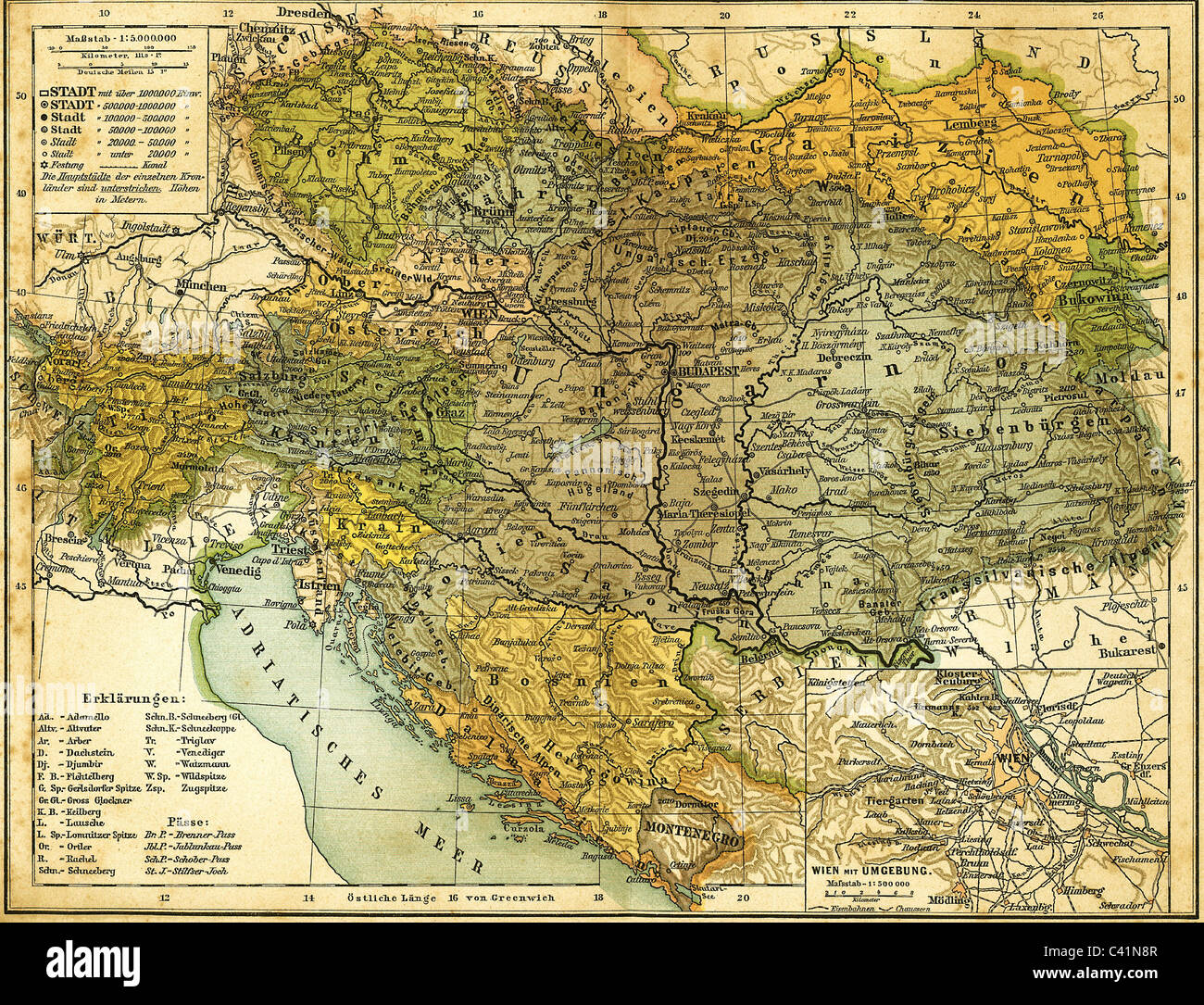 Map Of Austria In 1910