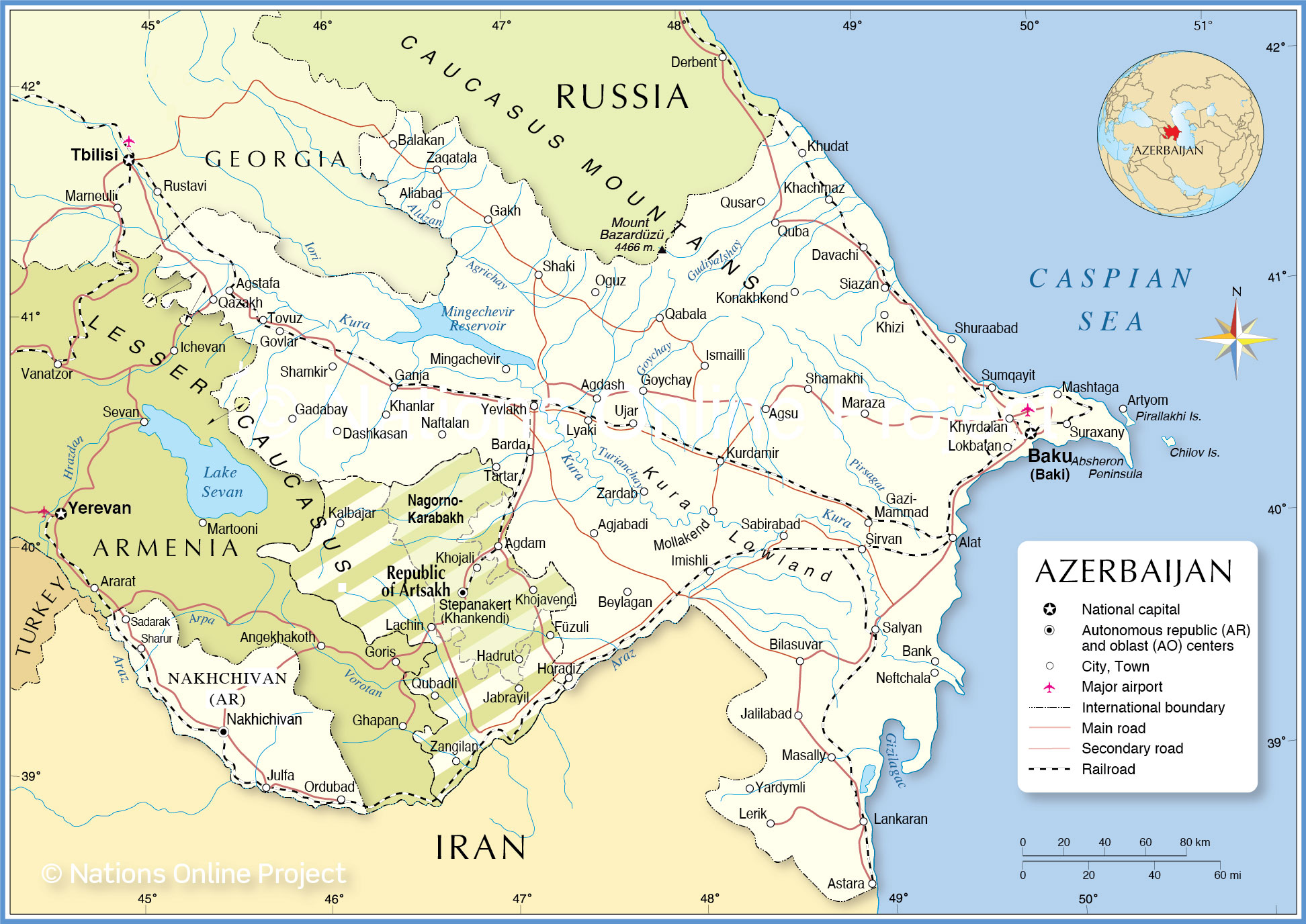 Map Of Azerbaijan
