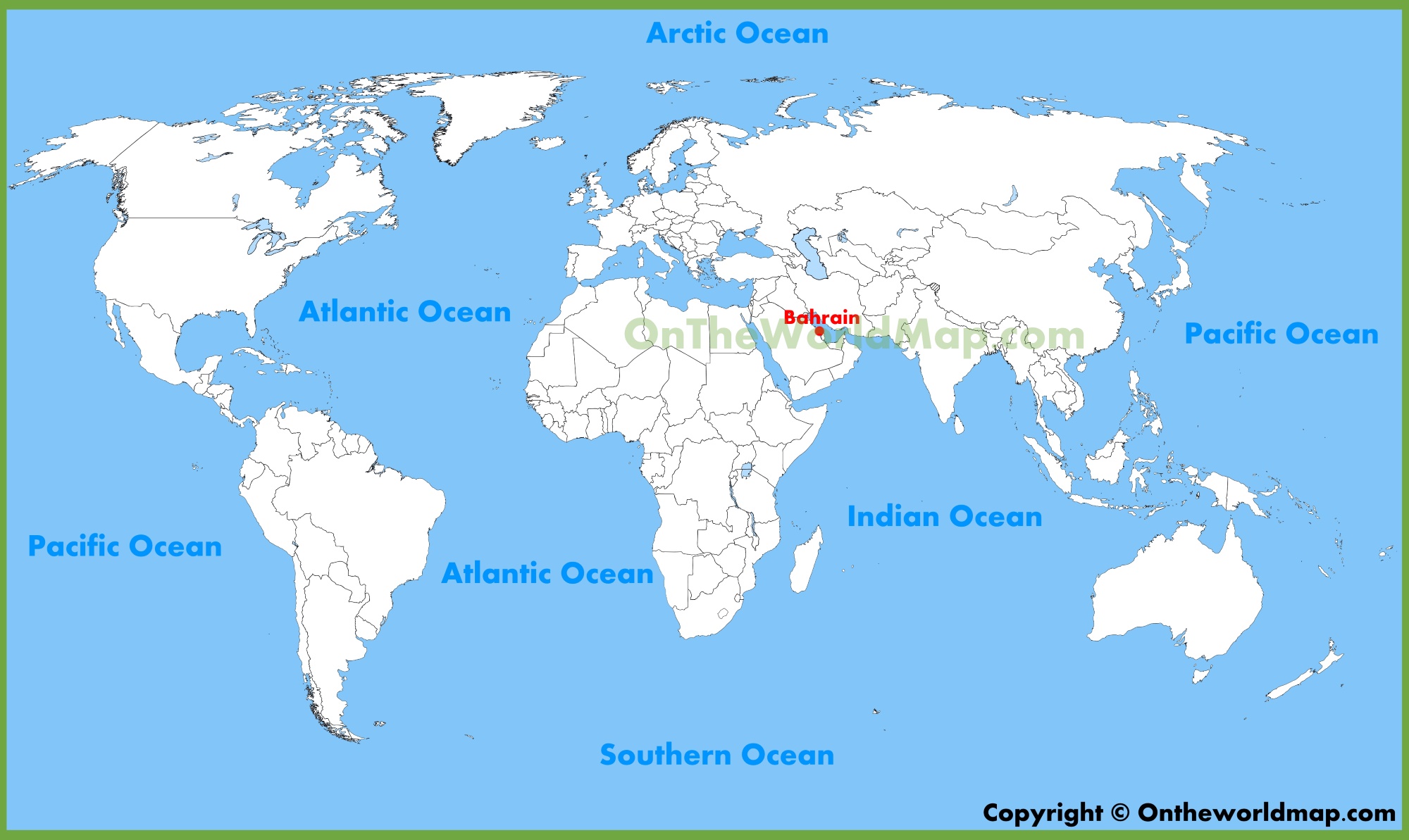 Map Of Bahrain In The World