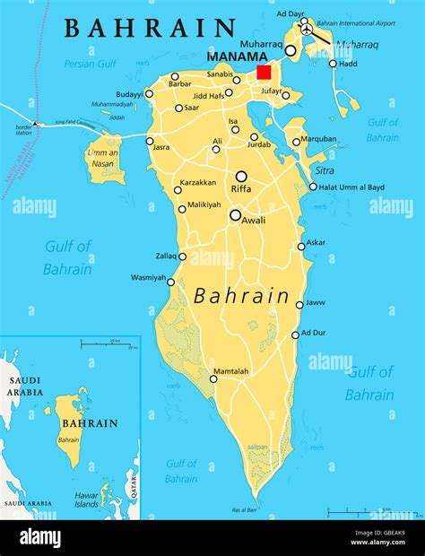 Map Of Bahrain Iran