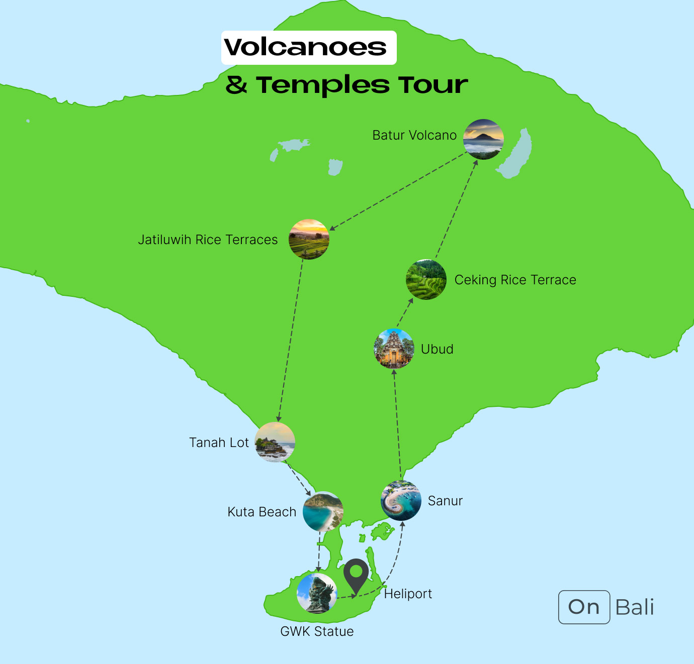 Map Of Bali Volcanoes