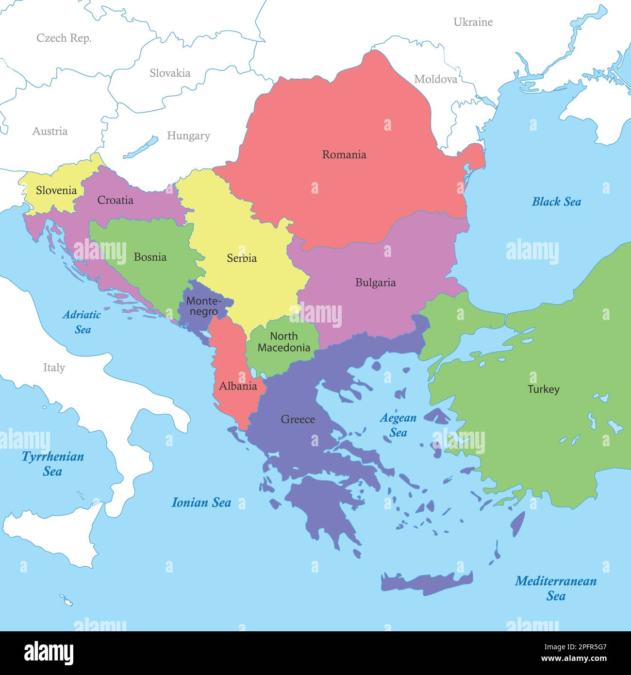 Map Of Balkans And Turkey