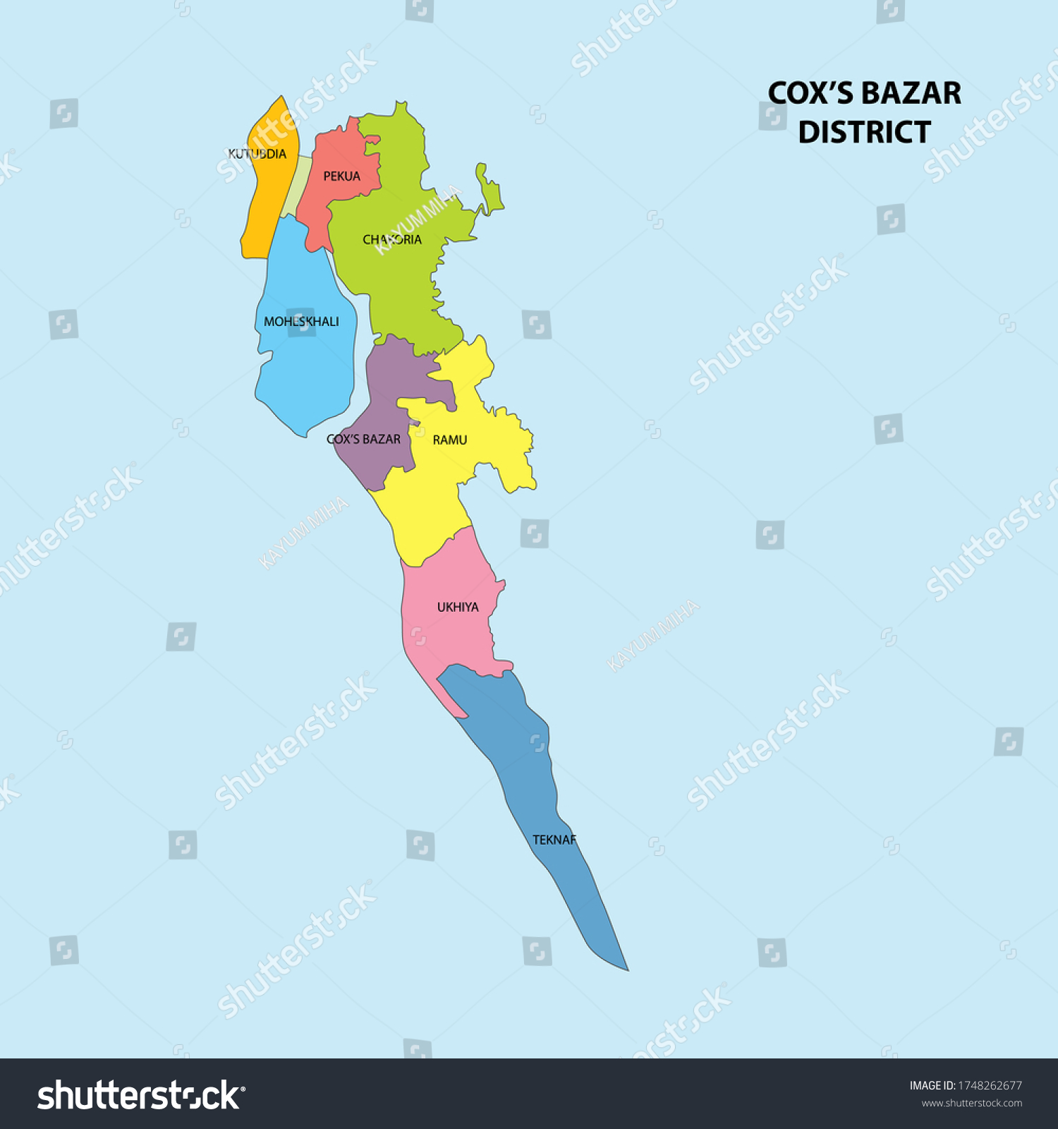 Map Of Bangladesh Cox's Bazar