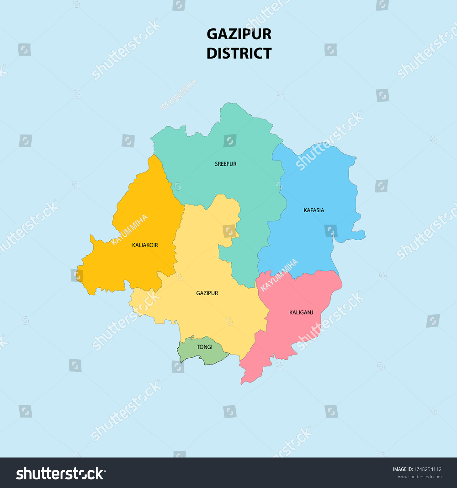Map Of Bangladesh Gazipur