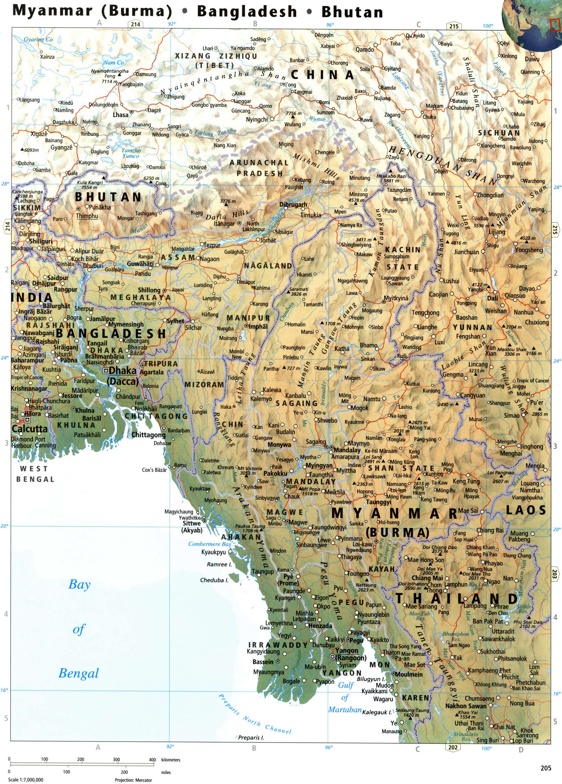 Map Of Bangladesh Myanmar Border
