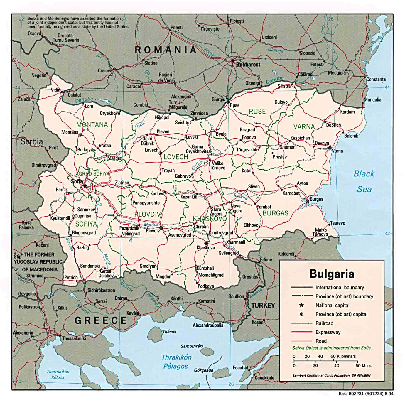 Map Of Bulgaria