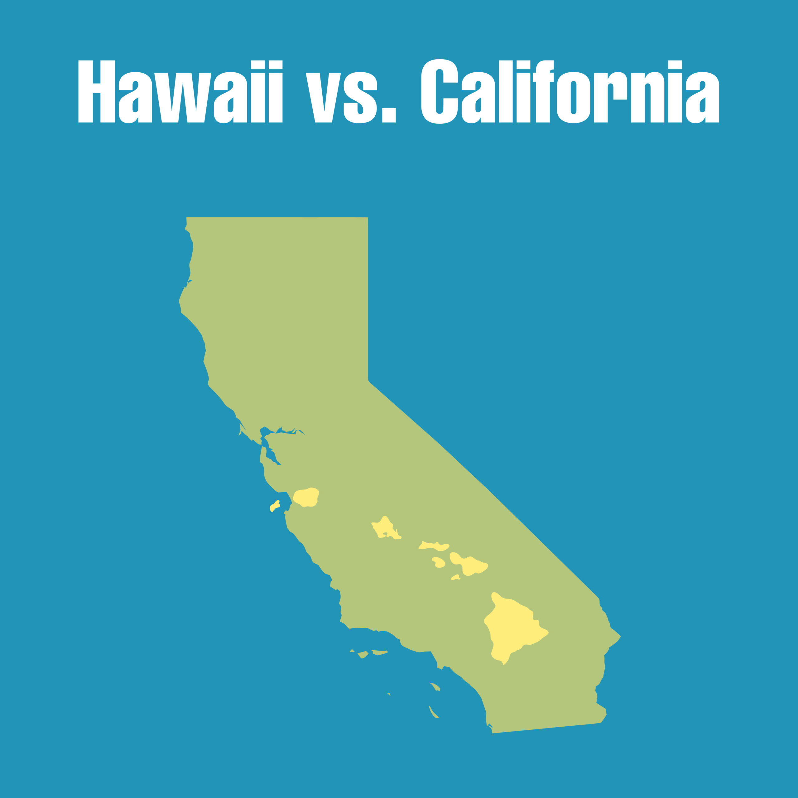 Map Of California And Hawaii