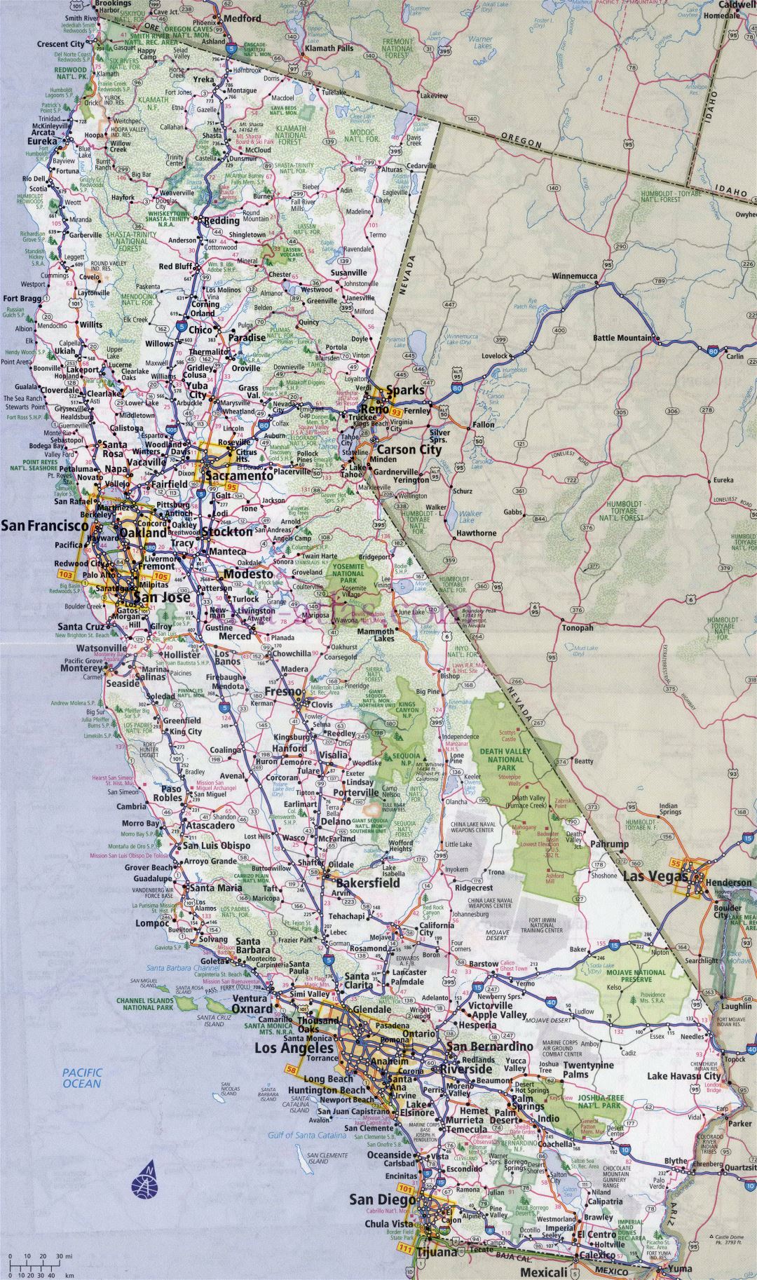 Map Of California Highways