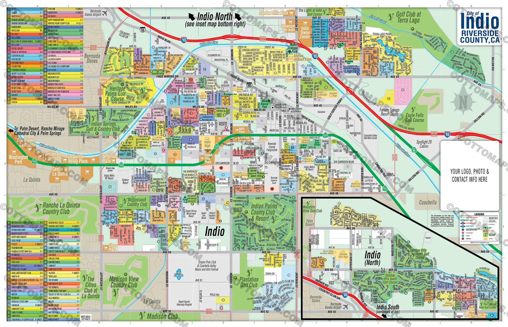 Map Of California Indio
